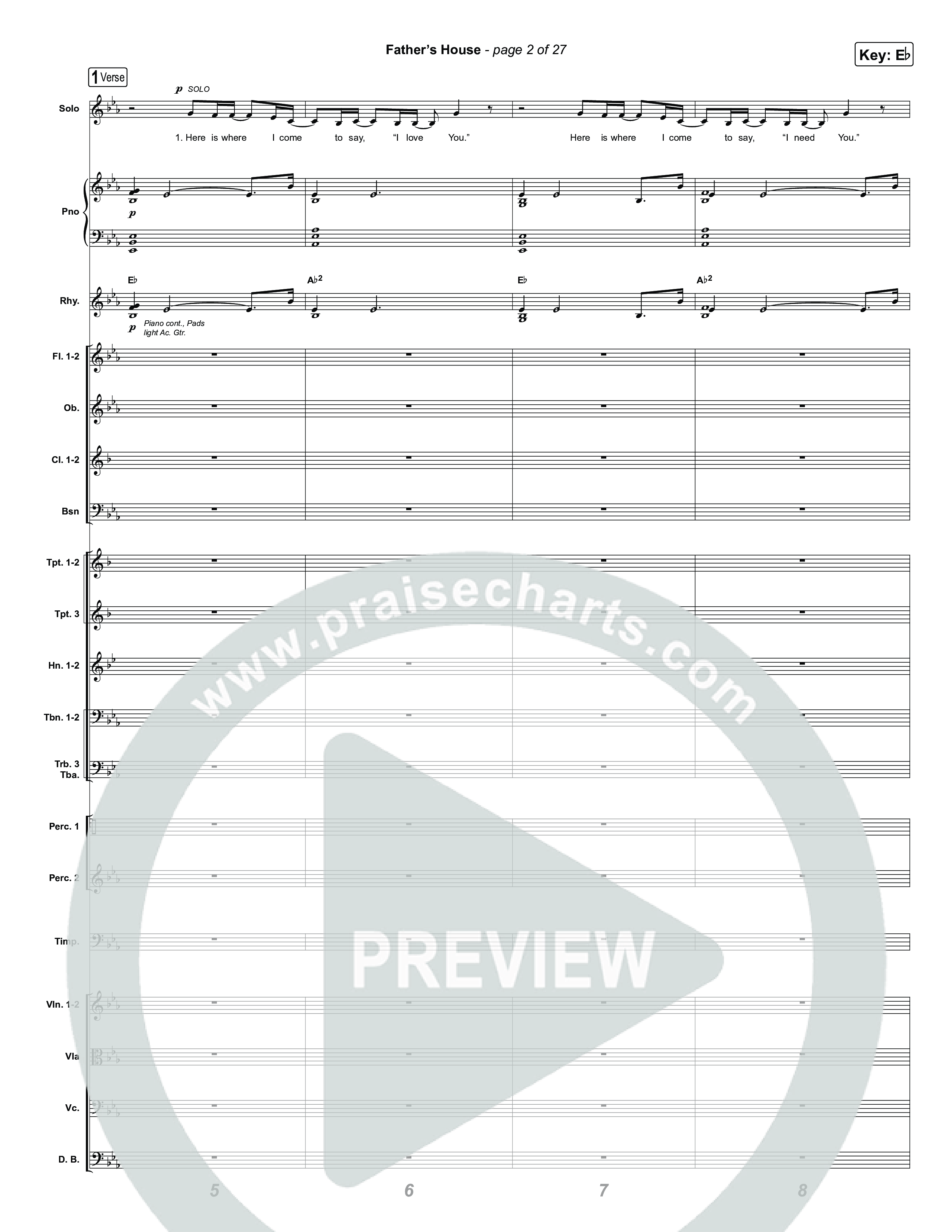 FATHER'S HOUSE Orchestration (ELEVATION RHYTHM)