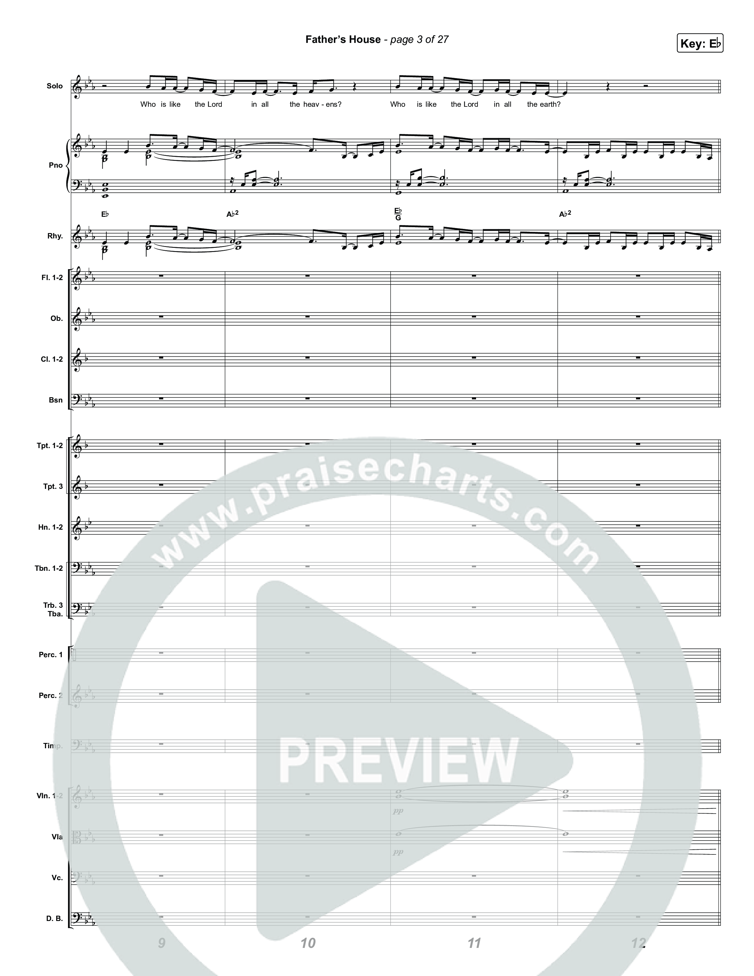 FATHER'S HOUSE Orchestration (ELEVATION RHYTHM)