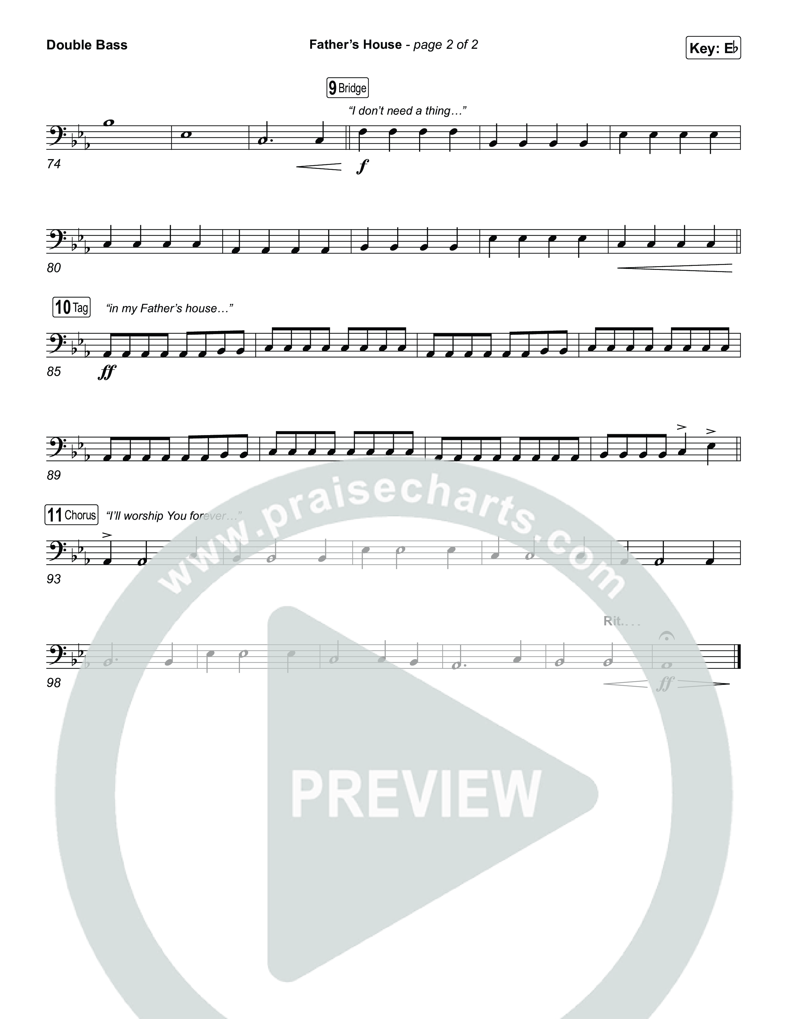 FATHER'S HOUSE String Bass (ELEVATION RHYTHM)