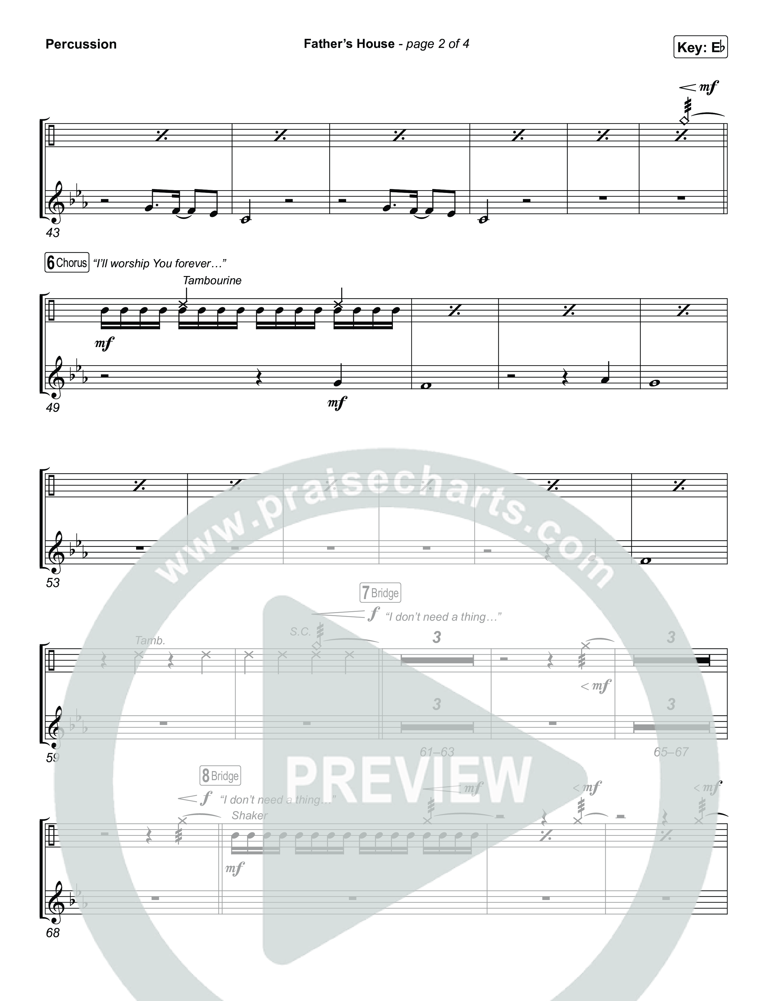 FATHER'S HOUSE Percussion (ELEVATION RHYTHM)