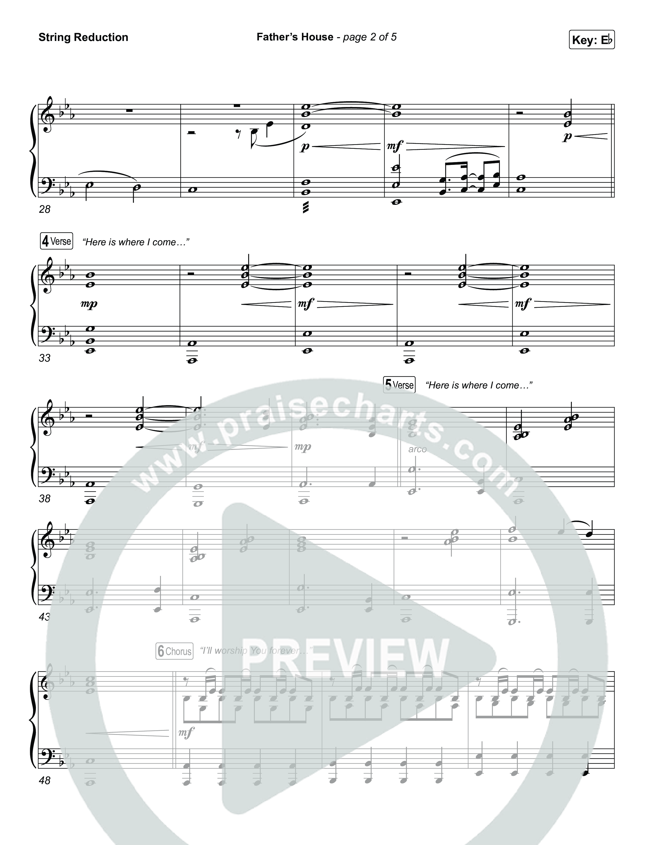 FATHER'S HOUSE String Reduction (ELEVATION RHYTHM)