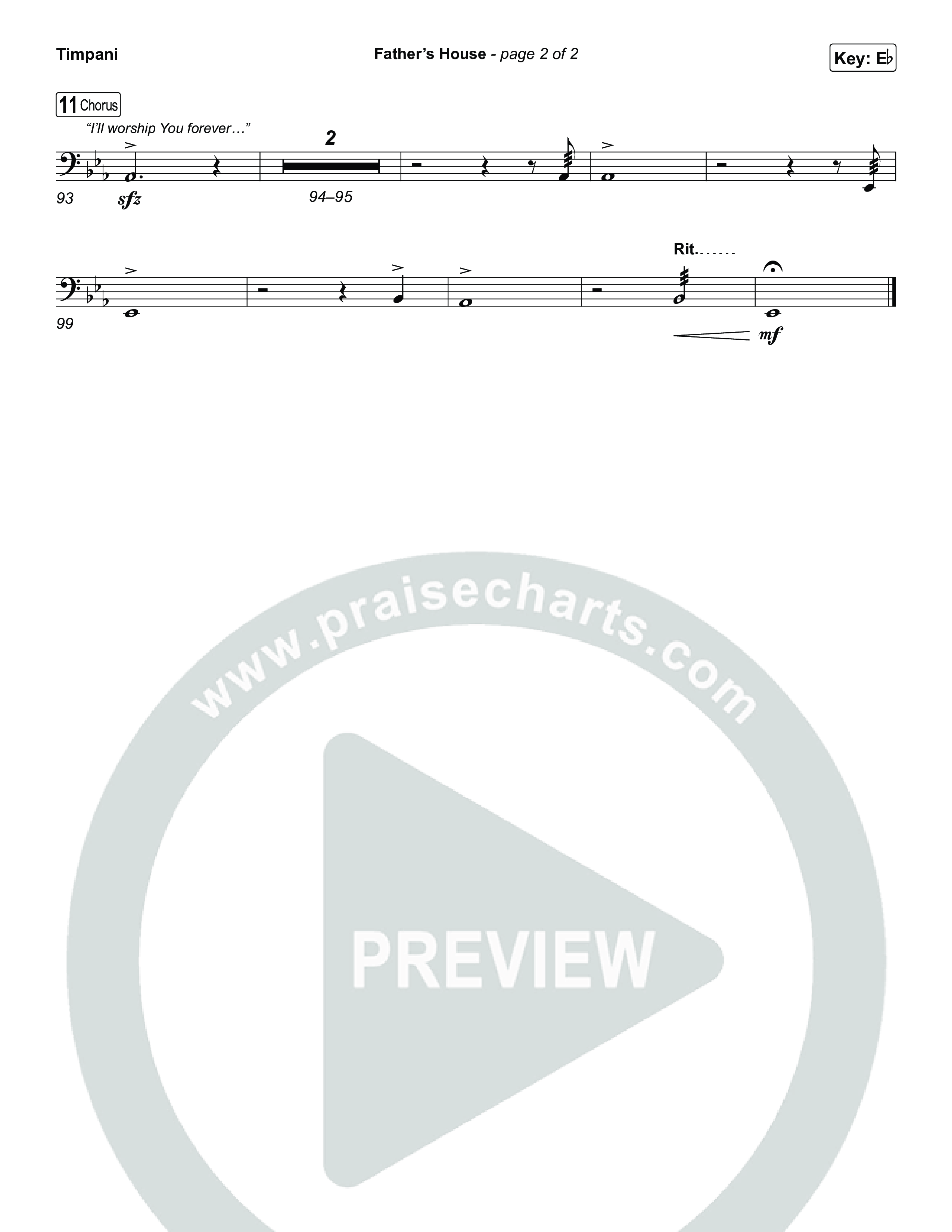 FATHER'S HOUSE Timpani (ELEVATION RHYTHM)