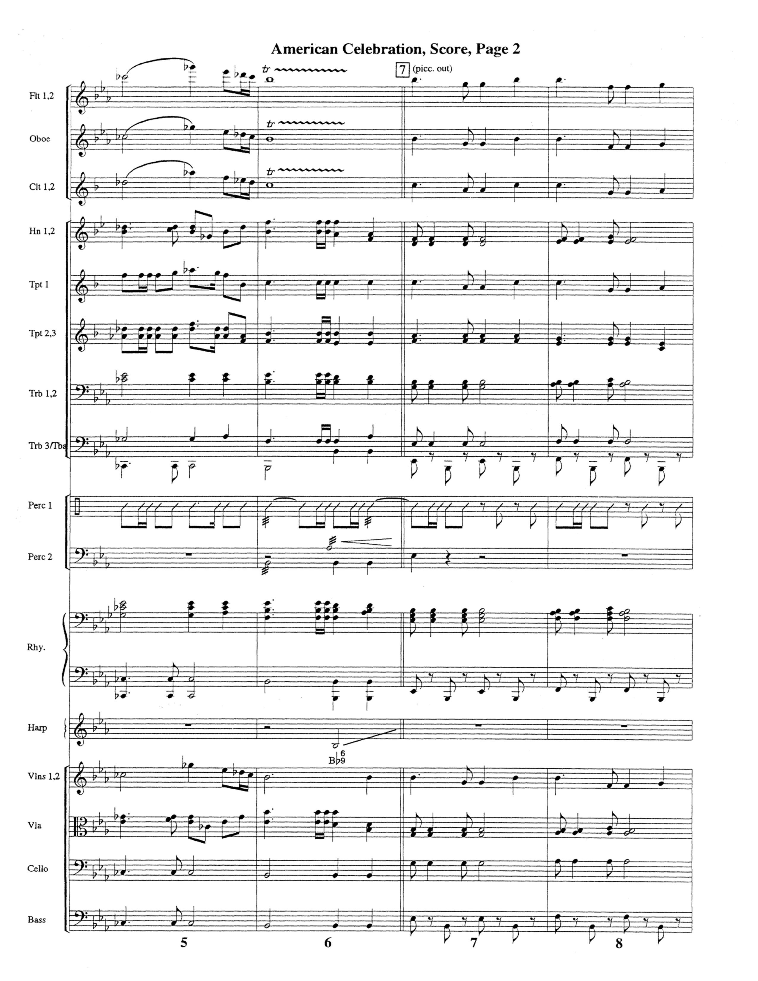 American Celebration (Instrumental) Orchestration (Word Music / Arr. Jeff Cranfill)
