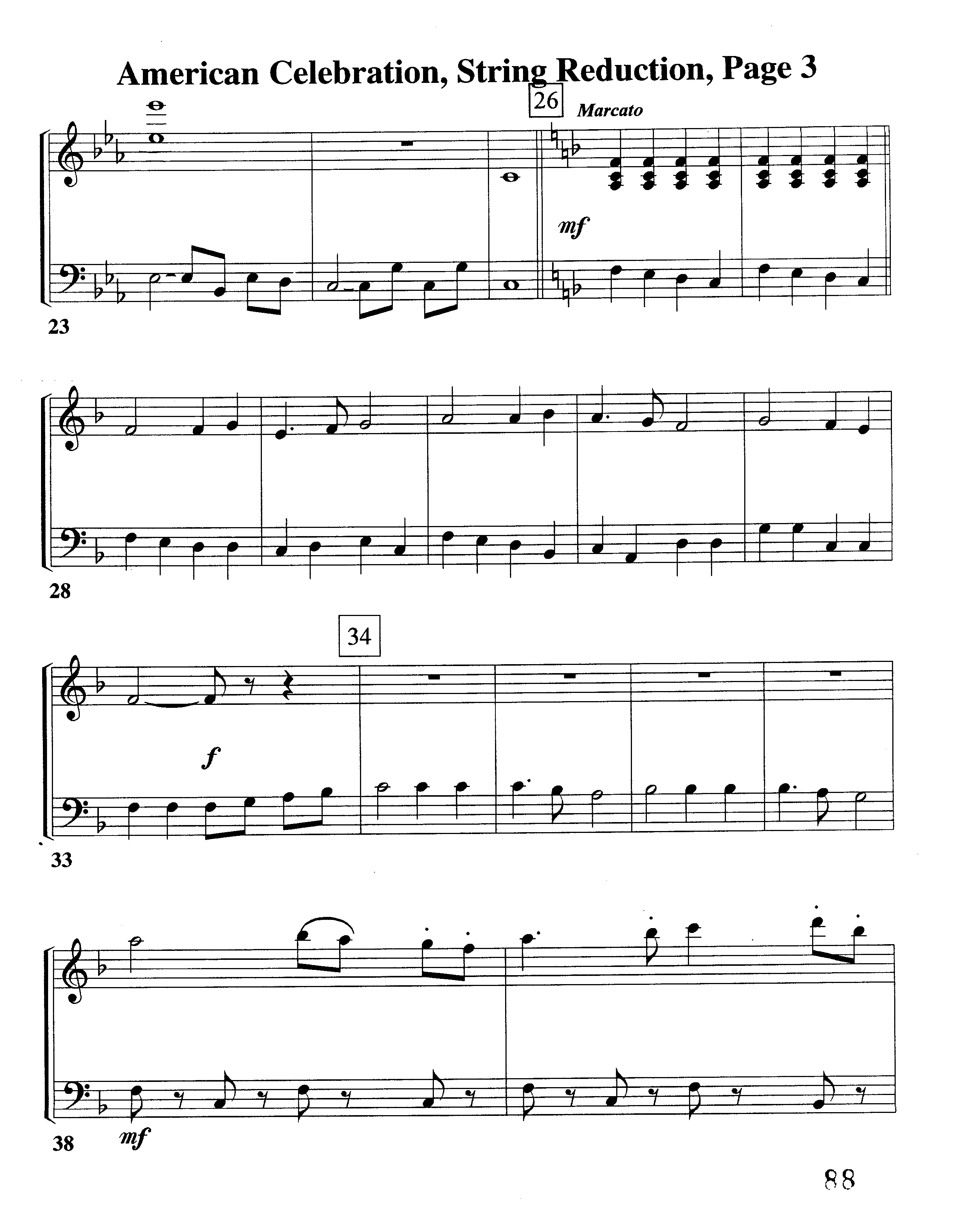 American Celebration (Instrumental) String Reduction (Word Music / Arr. Jeff Cranfill)