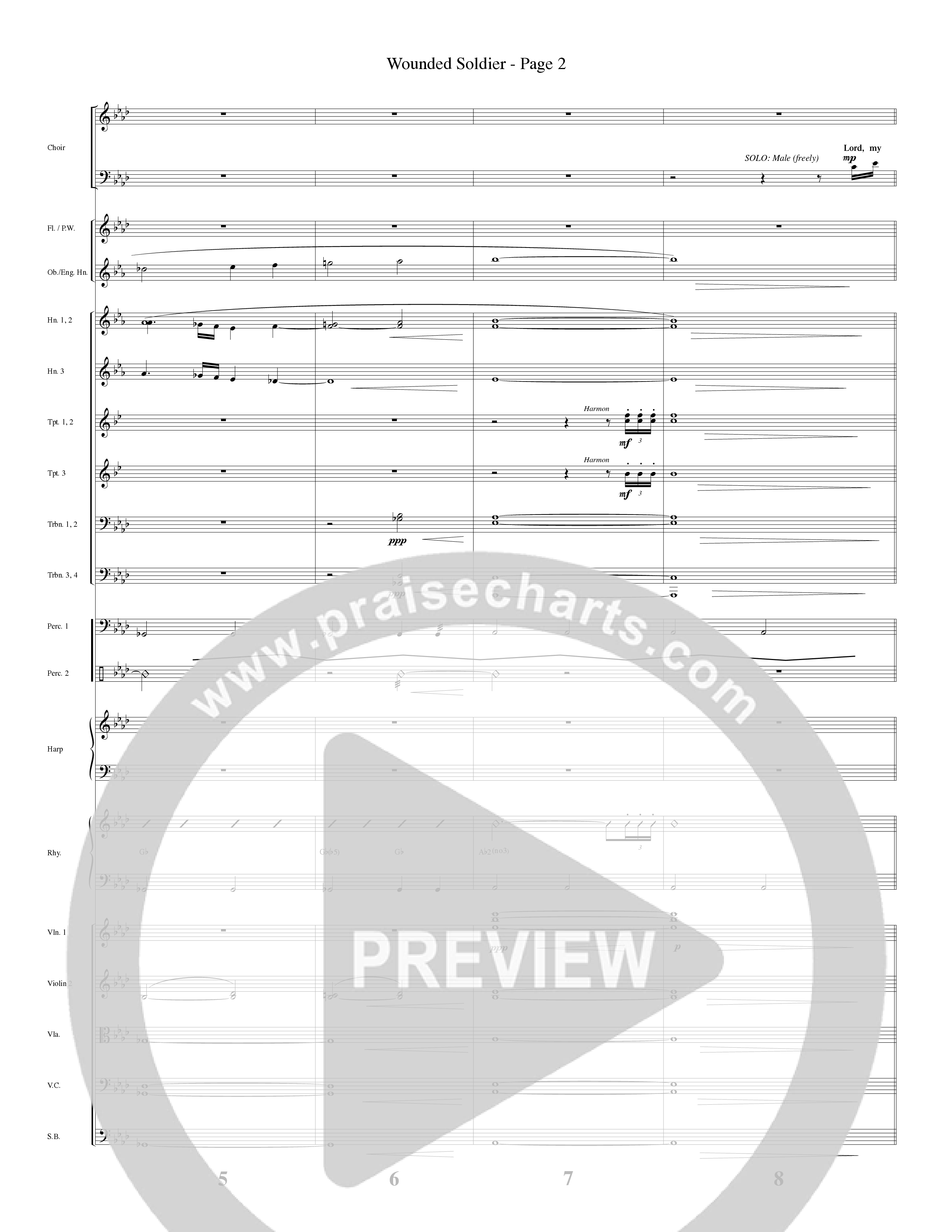 Wounded Soldier (with When We See Christ) (Choral Anthem SATB) Conductor's Score (Word Music Choral / Arr. Lari Goss)
