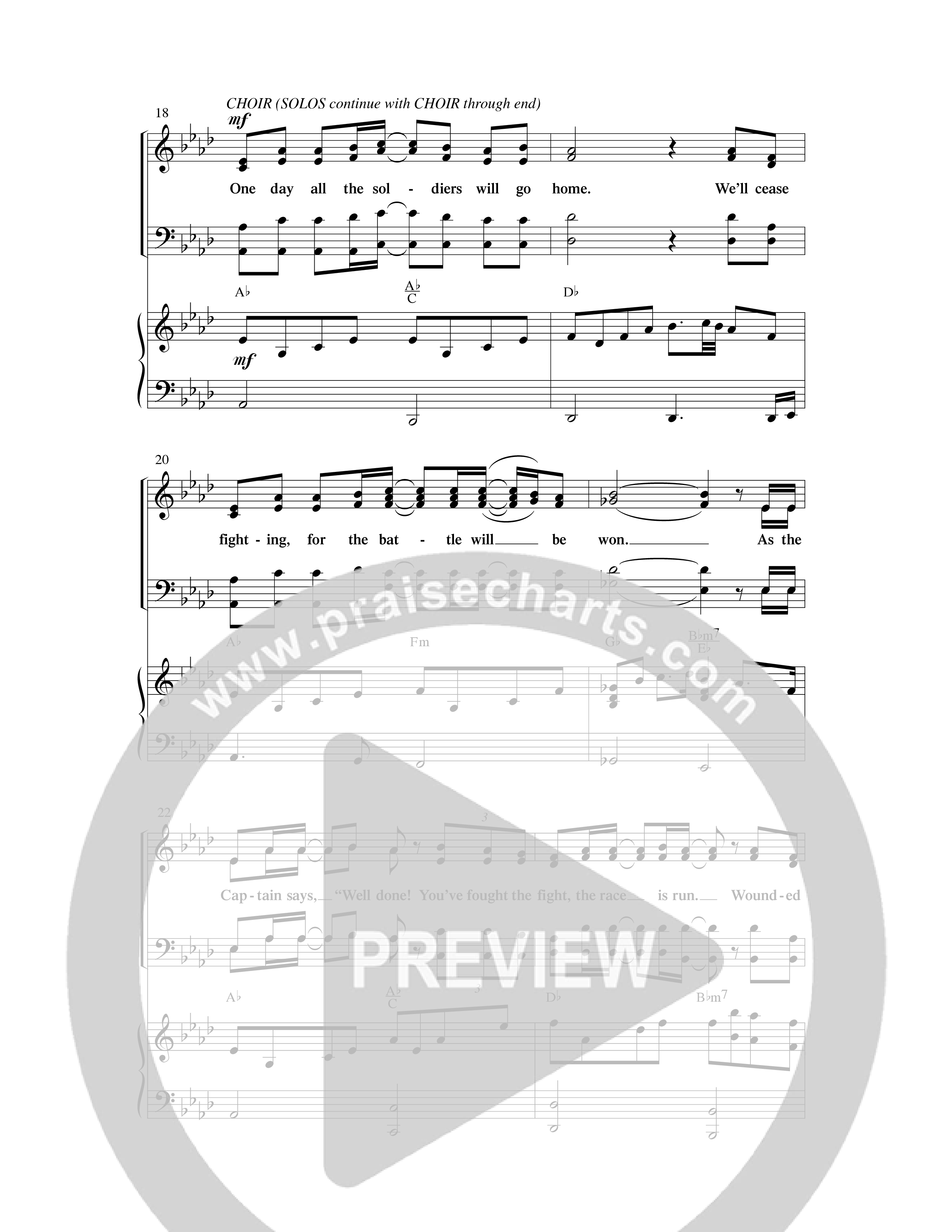 Wounded Soldier (with When We See Christ) (Choral Anthem SATB) Anthem (SATB/Piano) (Word Music Choral / Arr. Lari Goss)