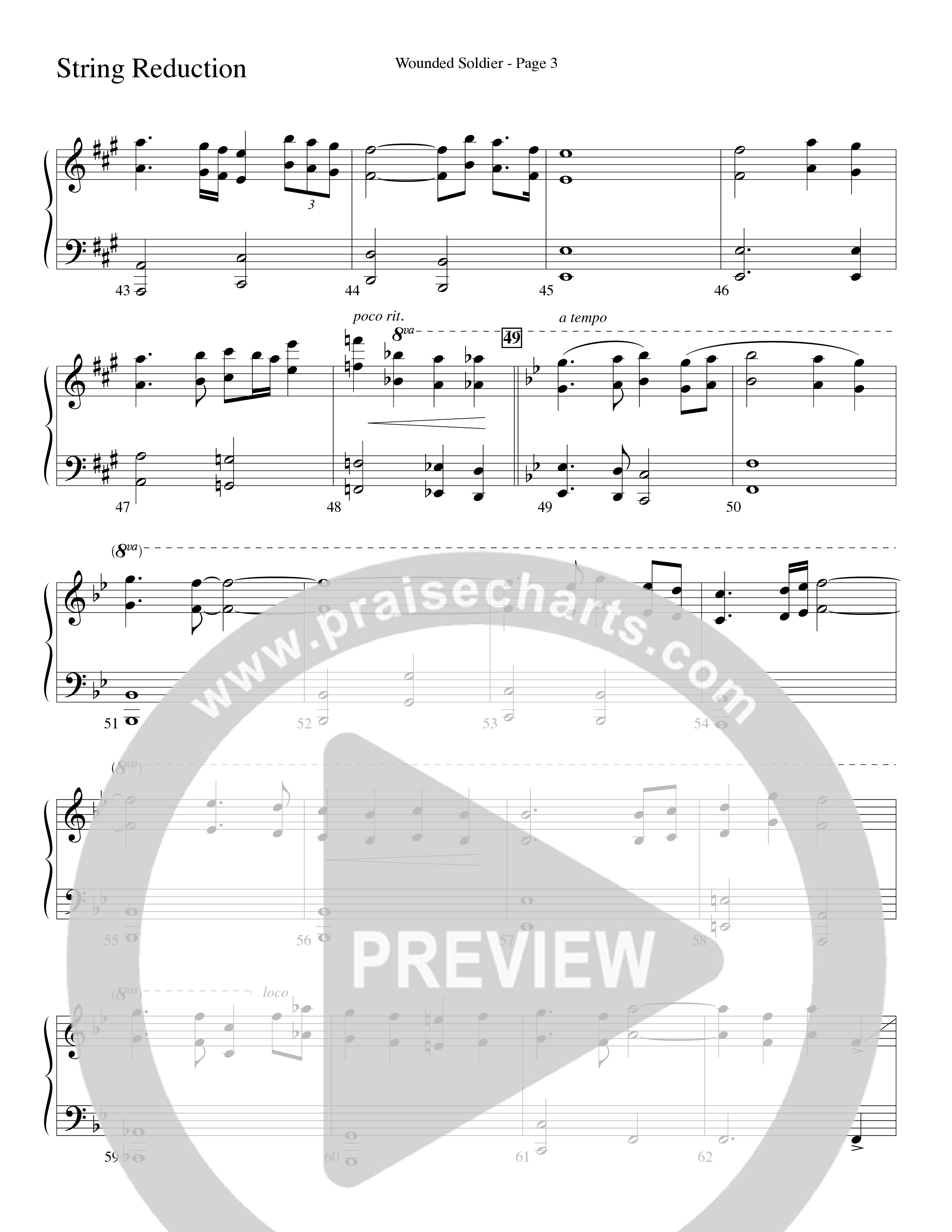 Wounded Soldier (with When We See Christ) (Choral Anthem SATB) String Reduction (Word Music Choral / Arr. Lari Goss)