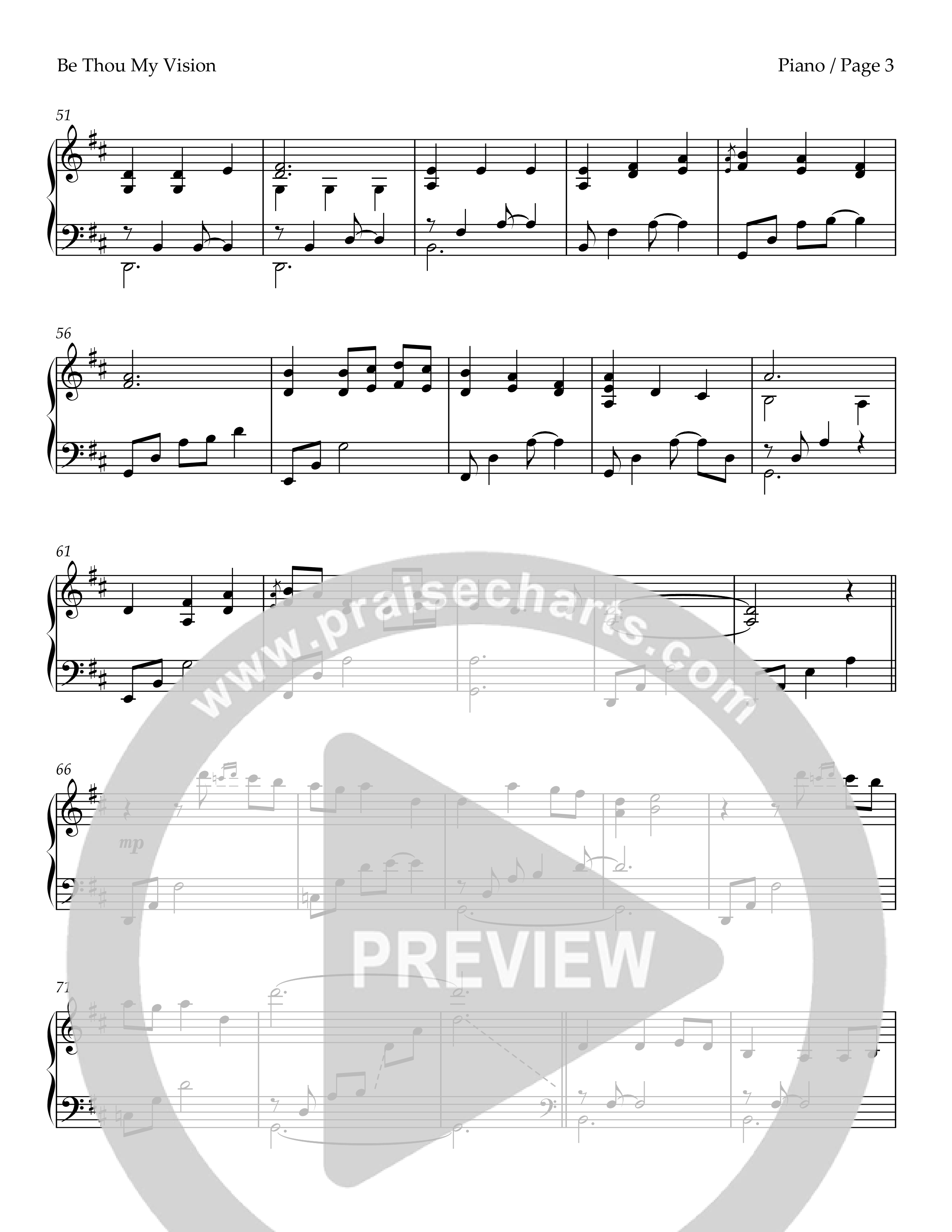 Be Thou My Vision (Piano) Piano Sheet (Keith & Kristyn Getty)