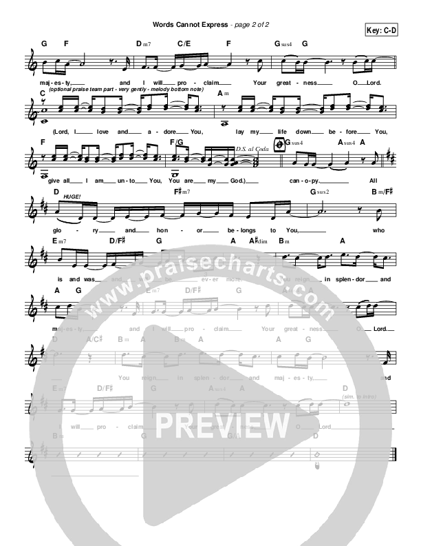 Words Cannot Express Lead & Piano (Toby Baxley)