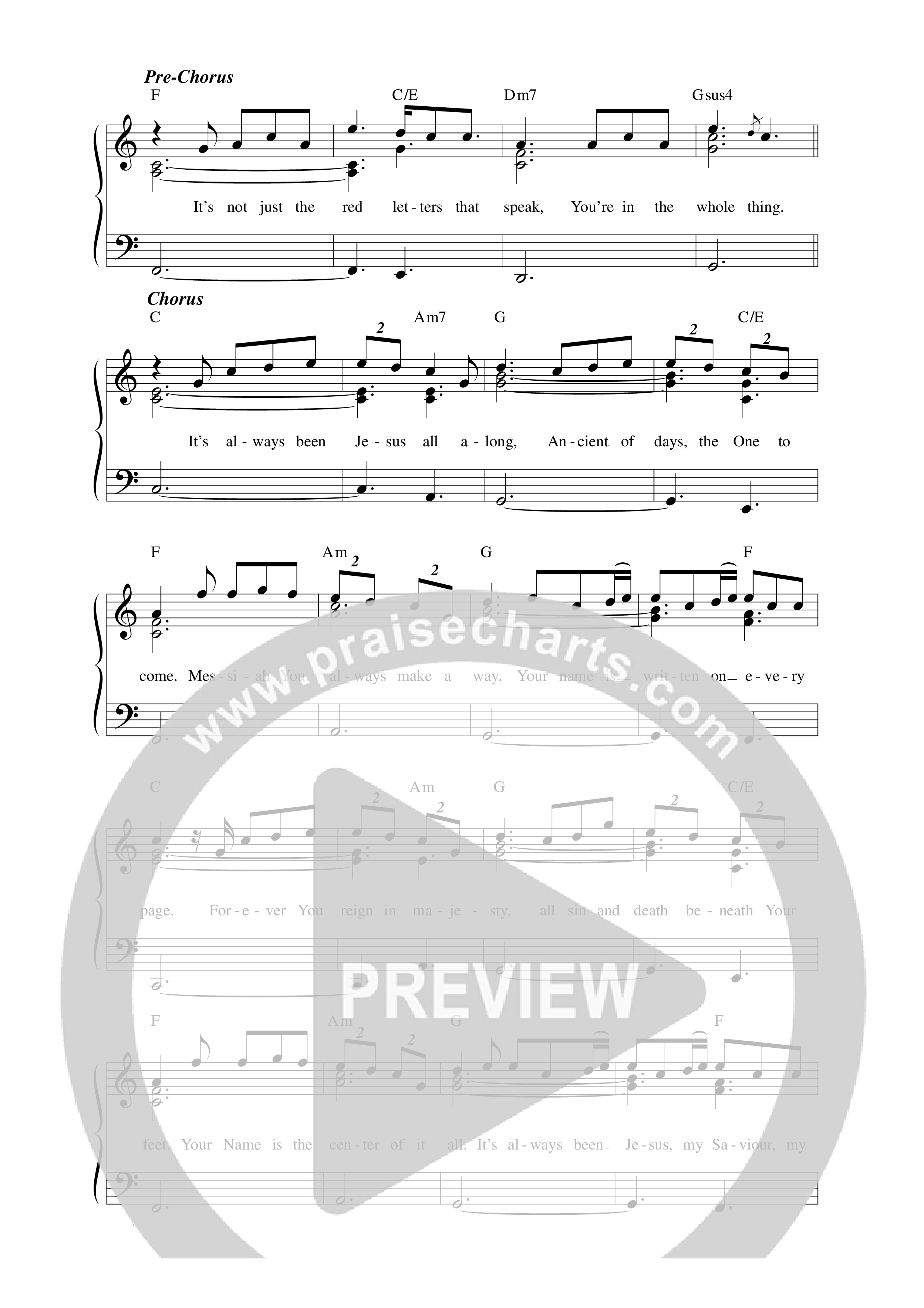 Always Been Jesus Lead Sheet Melody (Alexander Pappas)