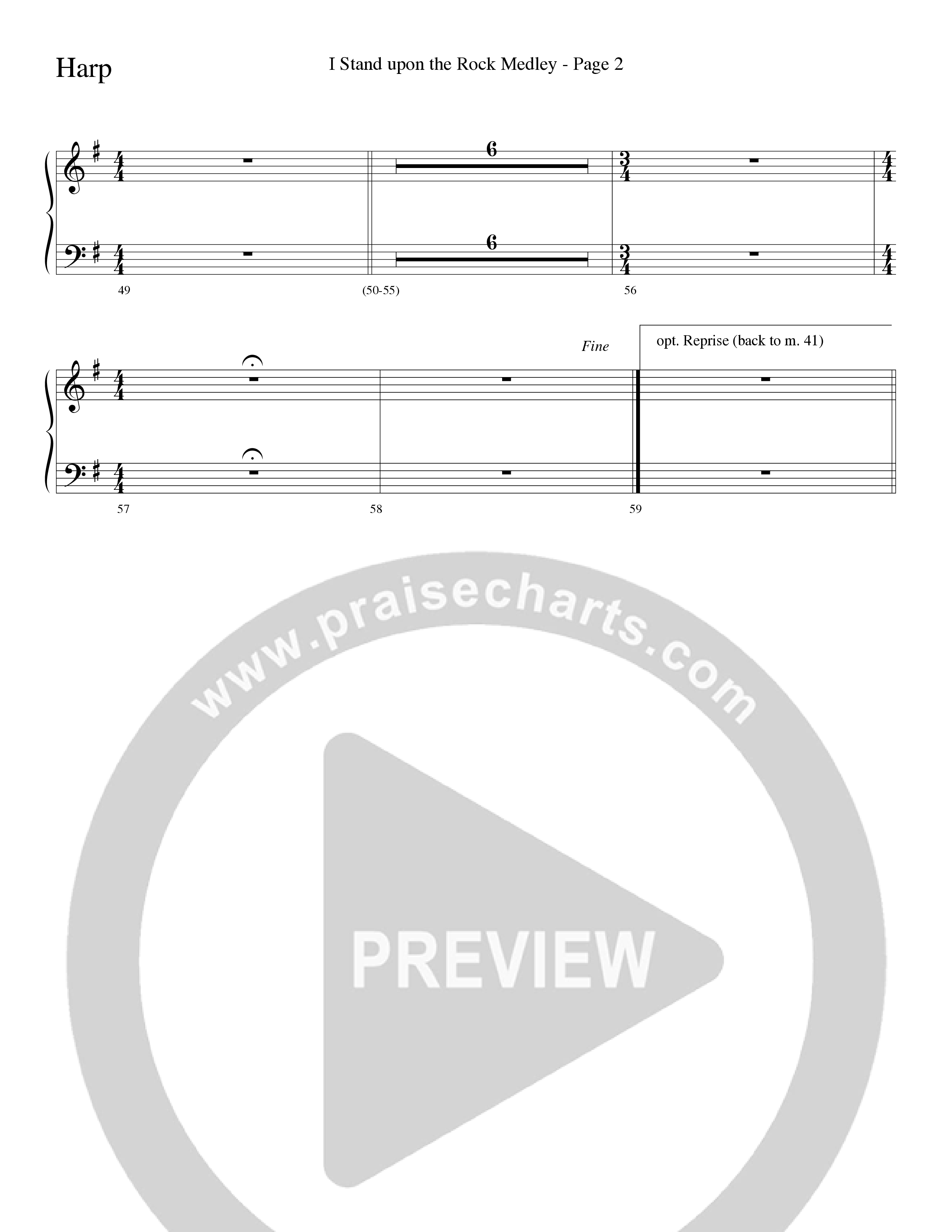 I Stand Upon The Rock Medley (with He Lifted Me, I Stand Upon The Rock Of Ages and Hide Me Rock of A (Choral Anthem SATB) Harp (Word Music Choral / Arr. Mike Speck / Arr. Danny Zaloudik / Arr. Lari Goss / Orch. Lari Goss)