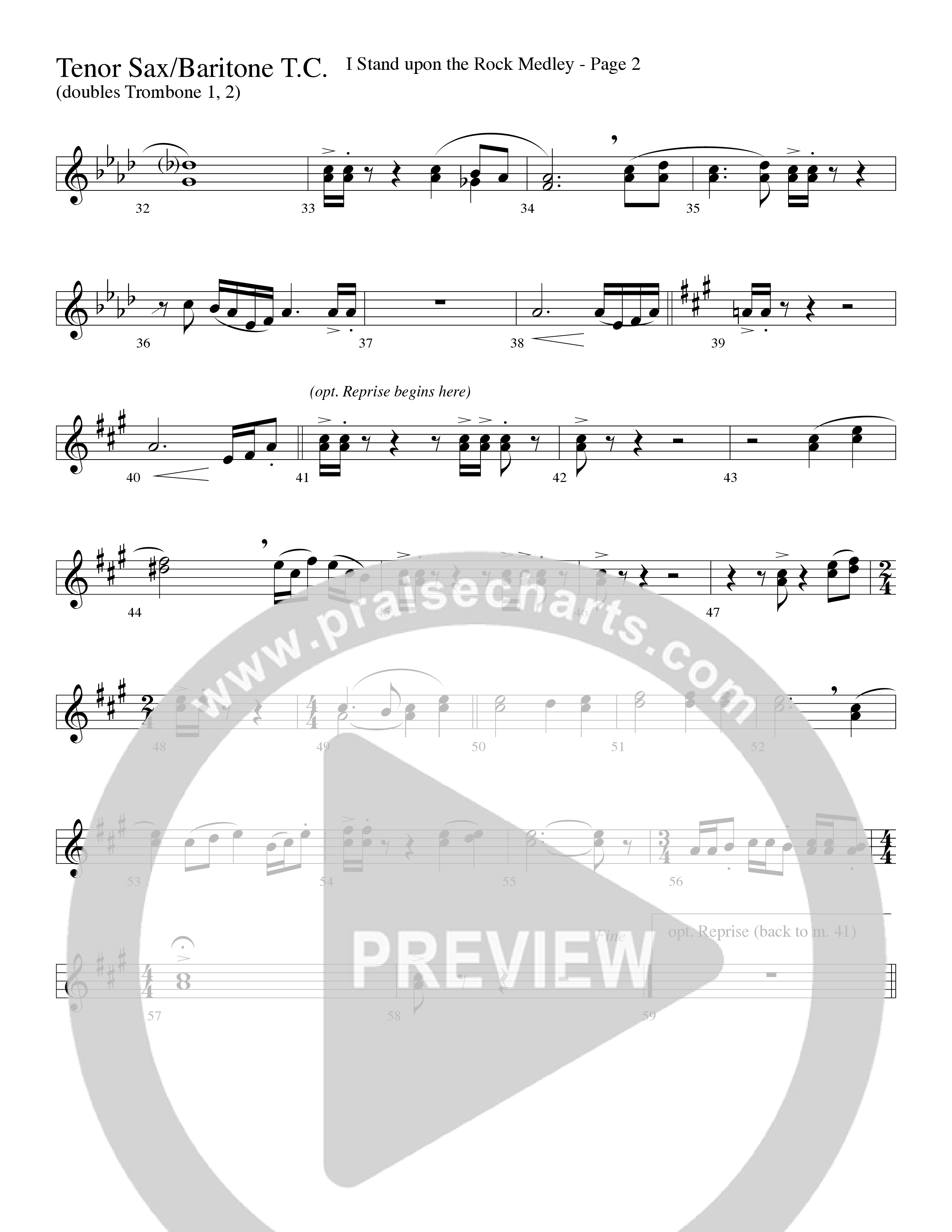 I Stand Upon The Rock Medley (with He Lifted Me, I Stand Upon The Rock Of Ages and Hide Me Rock of A (Choral Anthem SATB) Tenor Sax/Baritone T.C. (Word Music Choral / Arr. Mike Speck / Arr. Danny Zaloudik / Arr. Lari Goss / Orch. Lari Goss)
