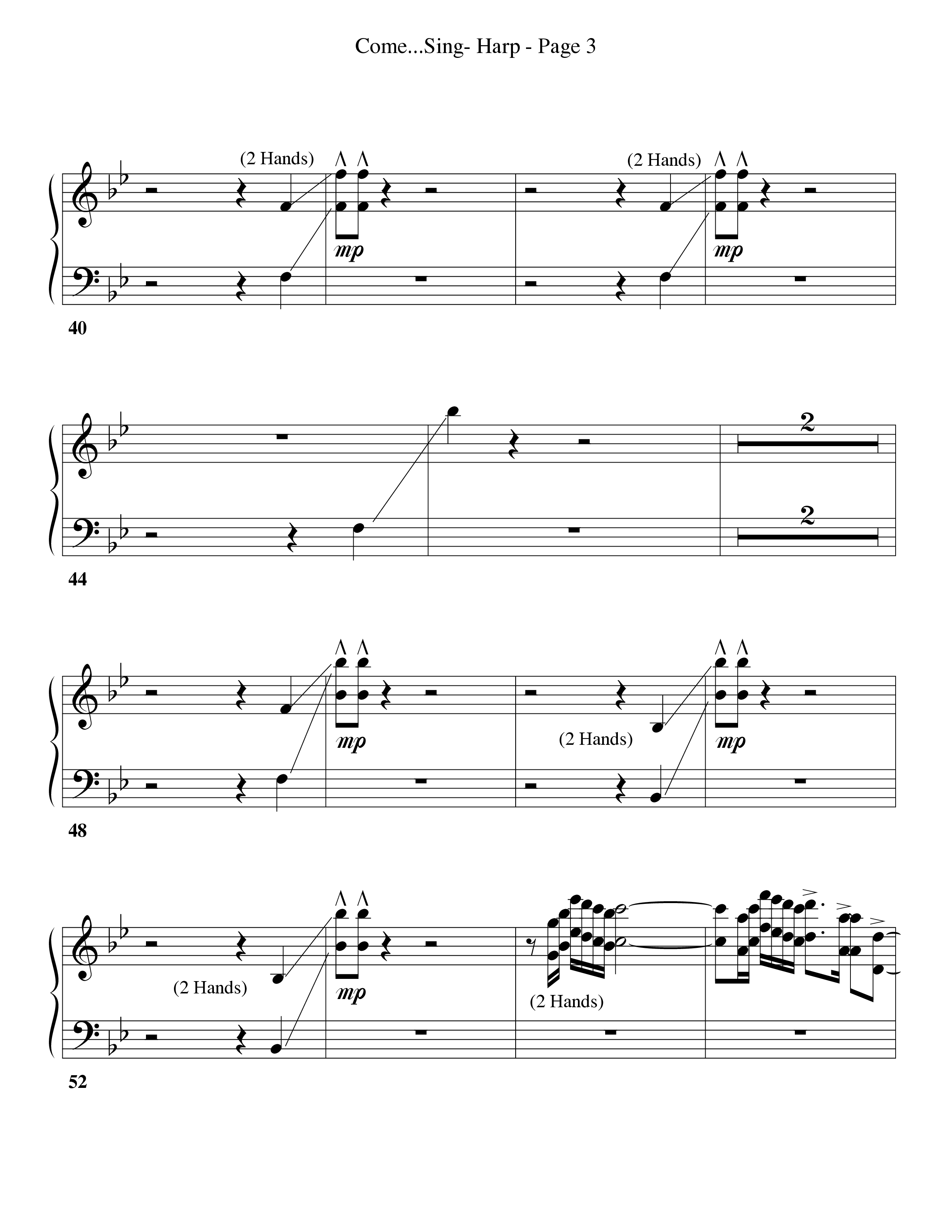 Come Christians Join To Sing Harp (Word Music Choral / Arr. Dan Goeller)