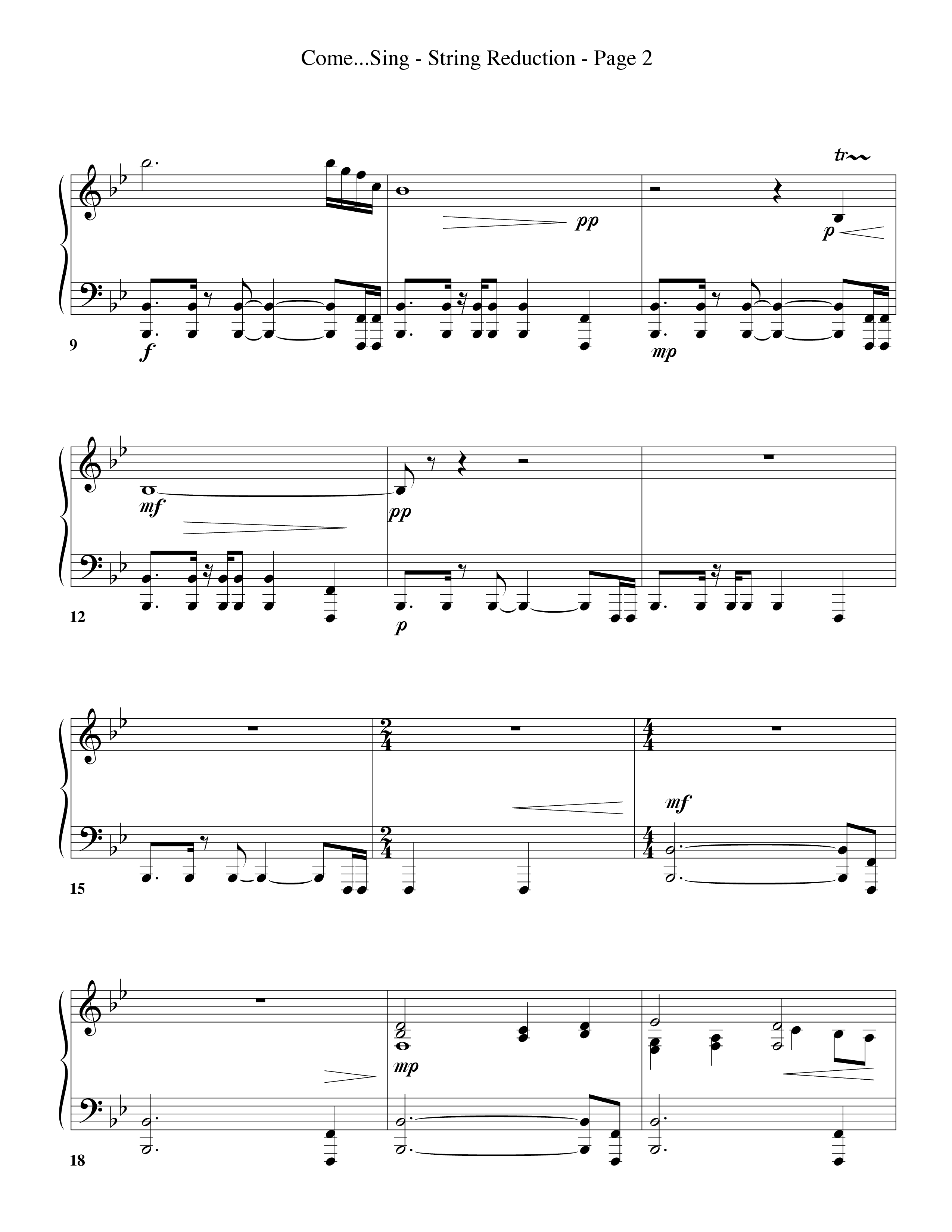 Come Christians Join To Sing String Reduction (Word Music Choral / Arr. Dan Goeller)