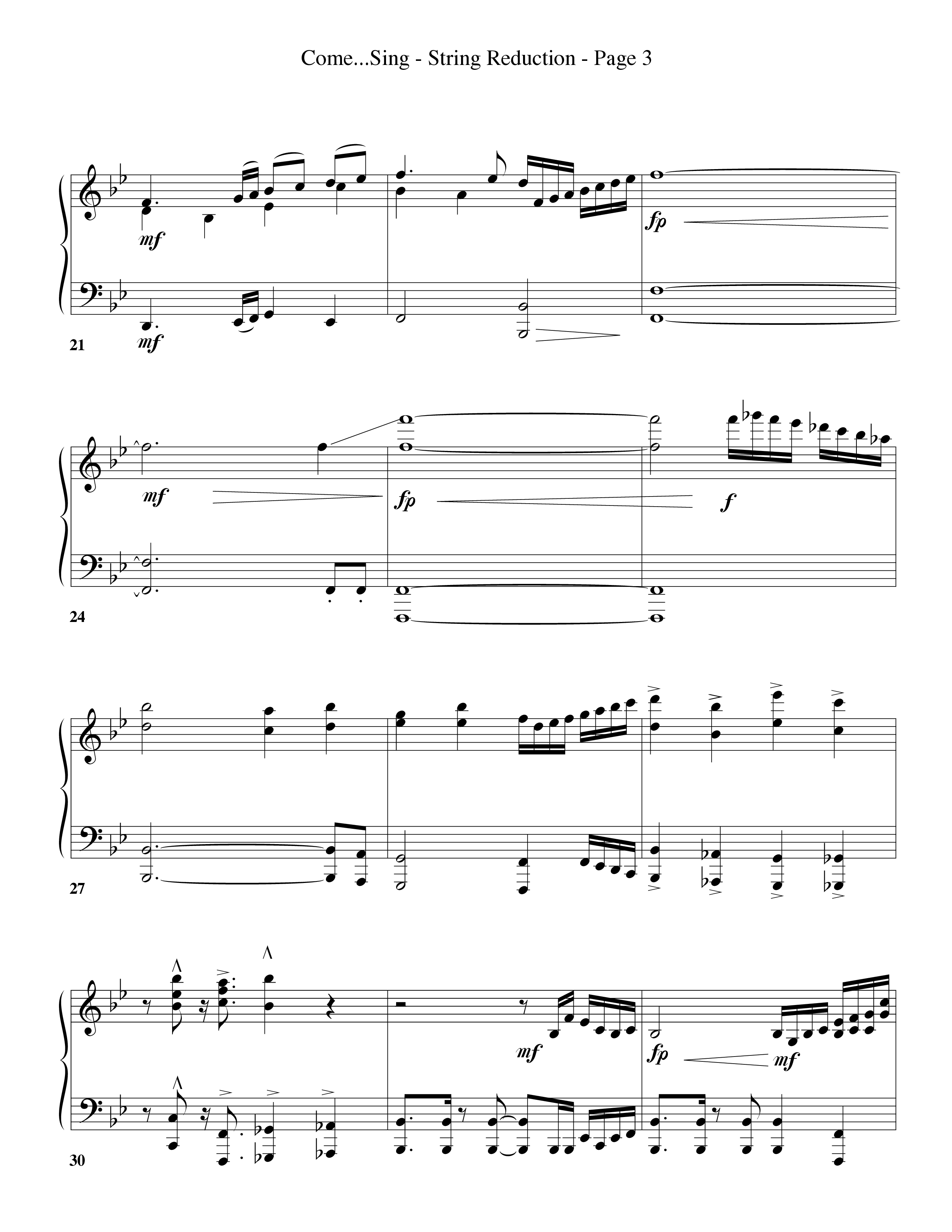 Come Christians Join To Sing String Reduction (Word Music Choral / Arr. Dan Goeller)