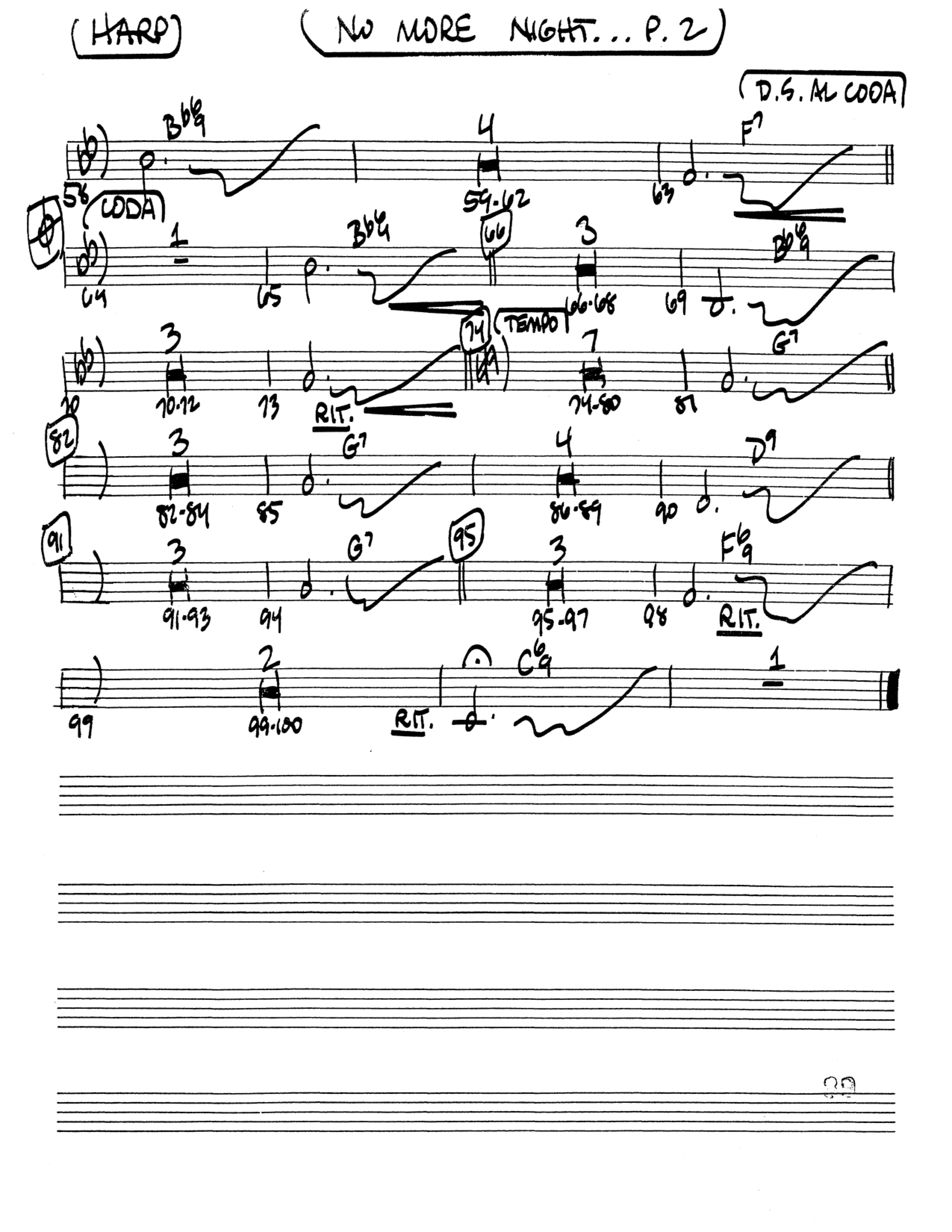No More Night (Choral Anthem SATB) Harp (Word Music Choral / Arr. Camp Kirkland)