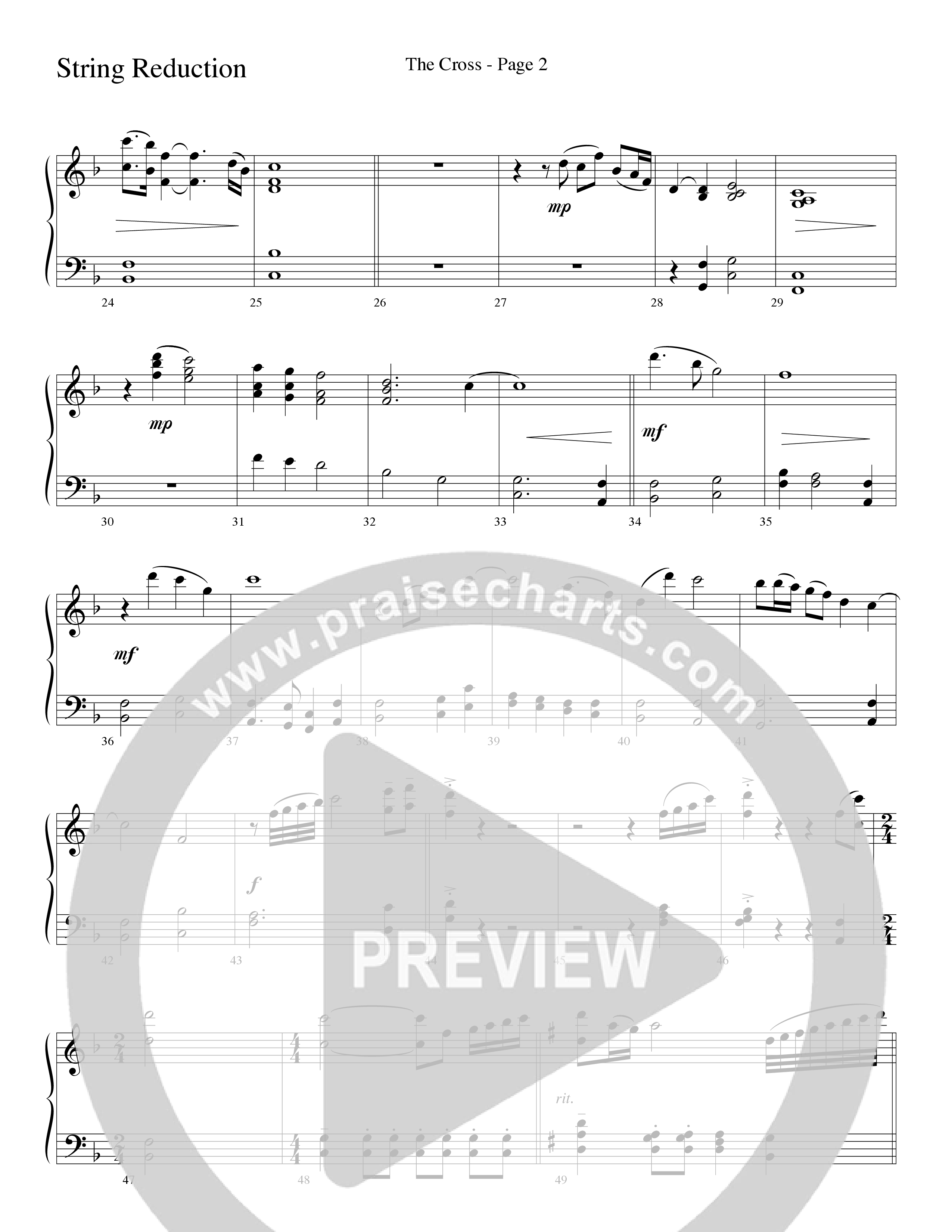 The Cross (Choral Anthem SATB) String Reduction (Word Music Choral / Arr. Russell Mauldin)