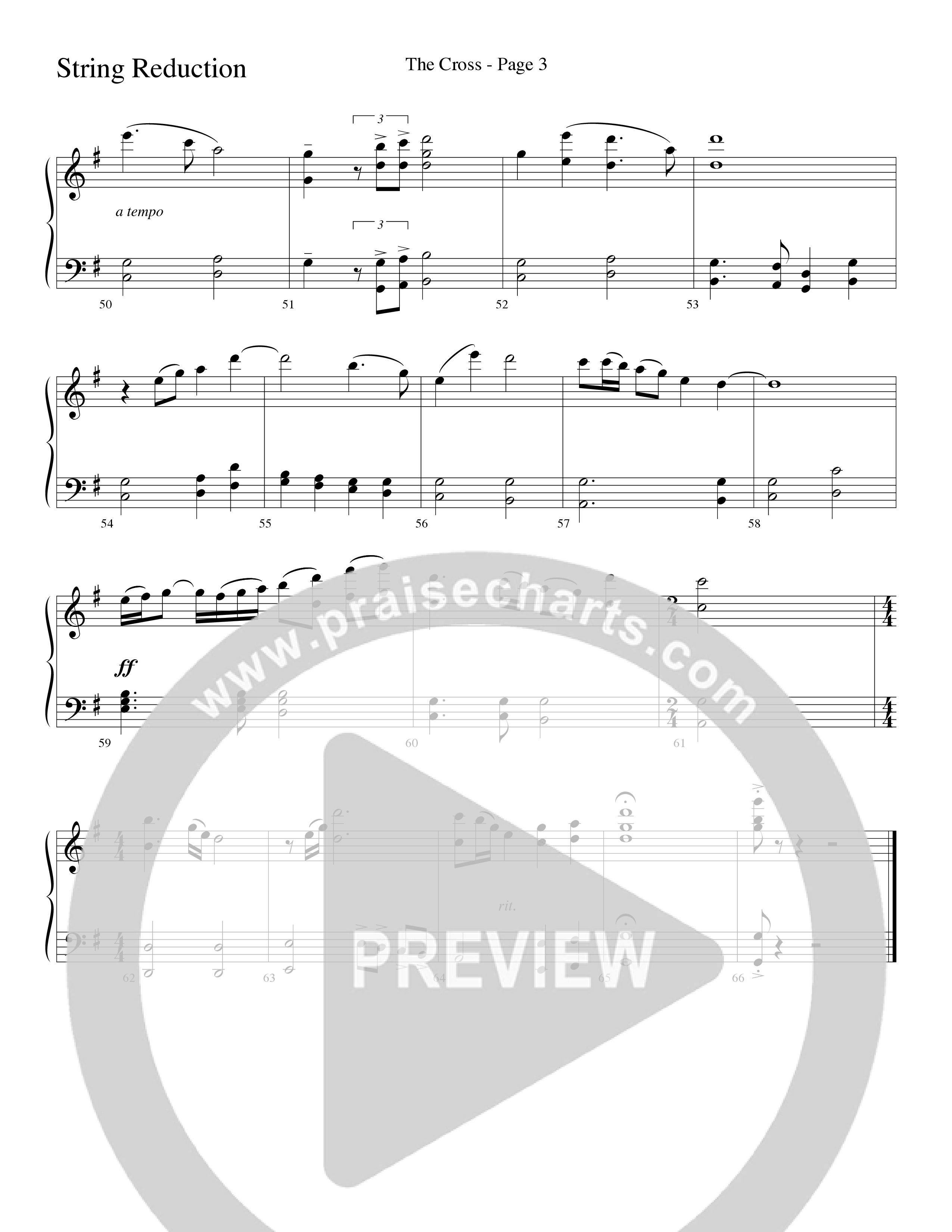 The Cross (Choral Anthem SATB) String Reduction (Word Music Choral / Arr. Russell Mauldin)