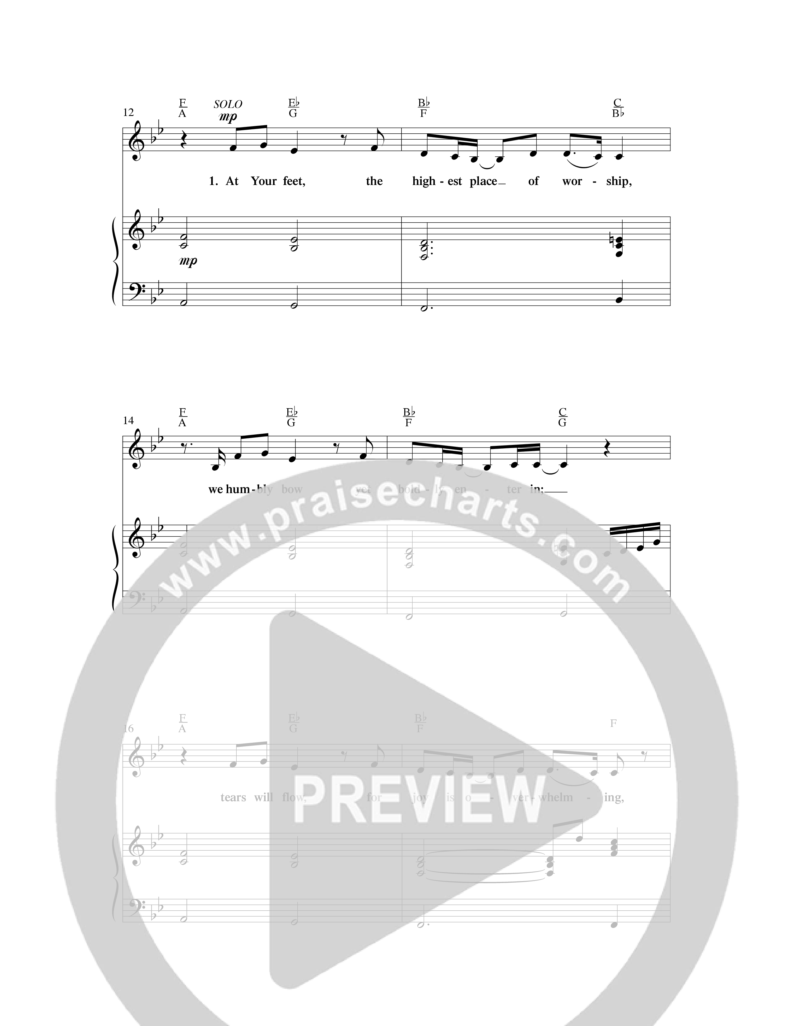 Only In Your Presence (Choral Anthem SATB) Anthem (SATB/Piano) (Word Music Choral / Arr. Lari Goss)