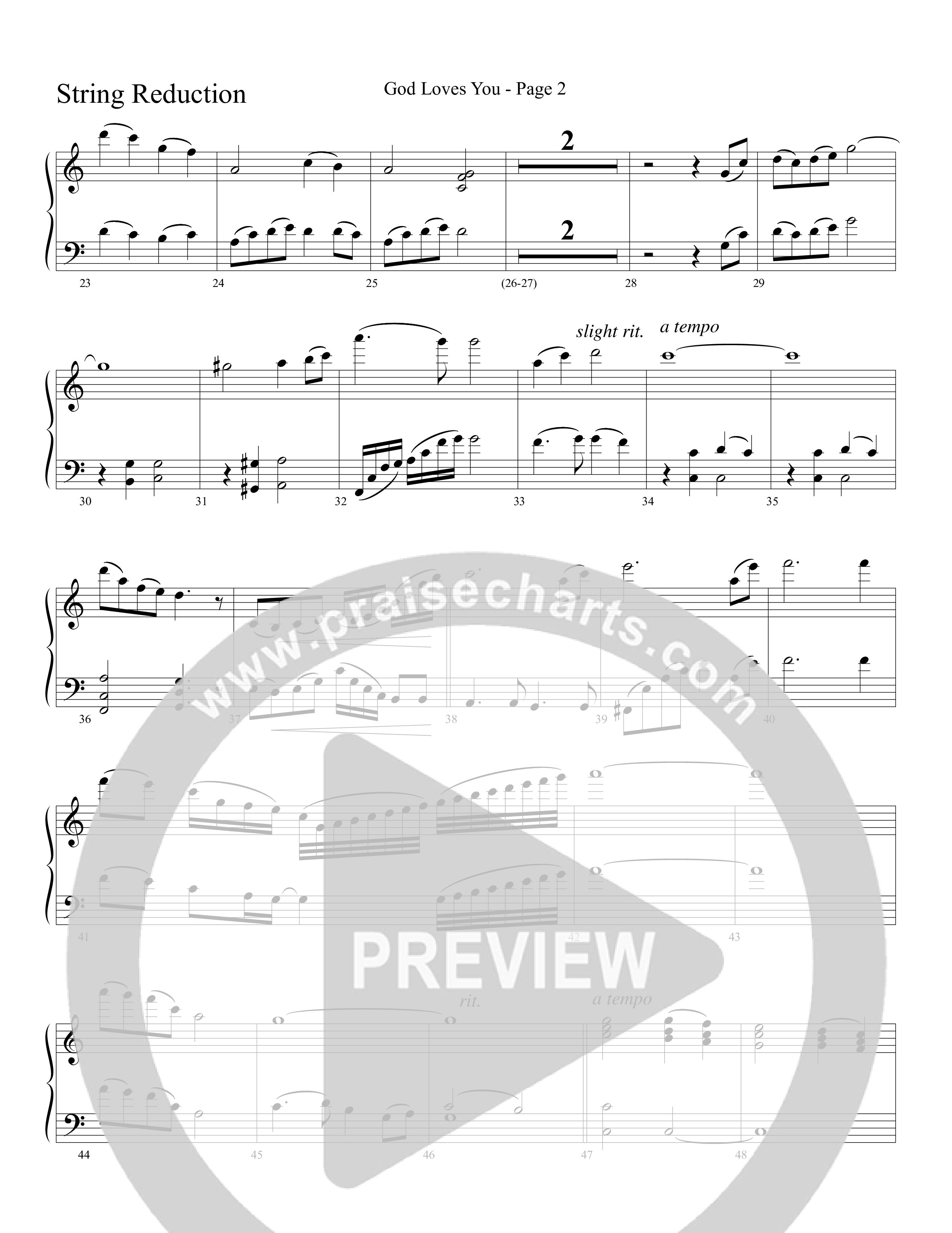 God Loves You (Choral Anthem SATB) String Reduction (Word Music Choral / Arr. David Clydesdale)