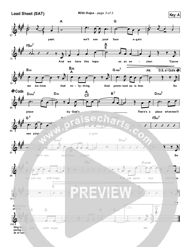 With Hope Lead (SAT) (Steven Curtis Chapman)