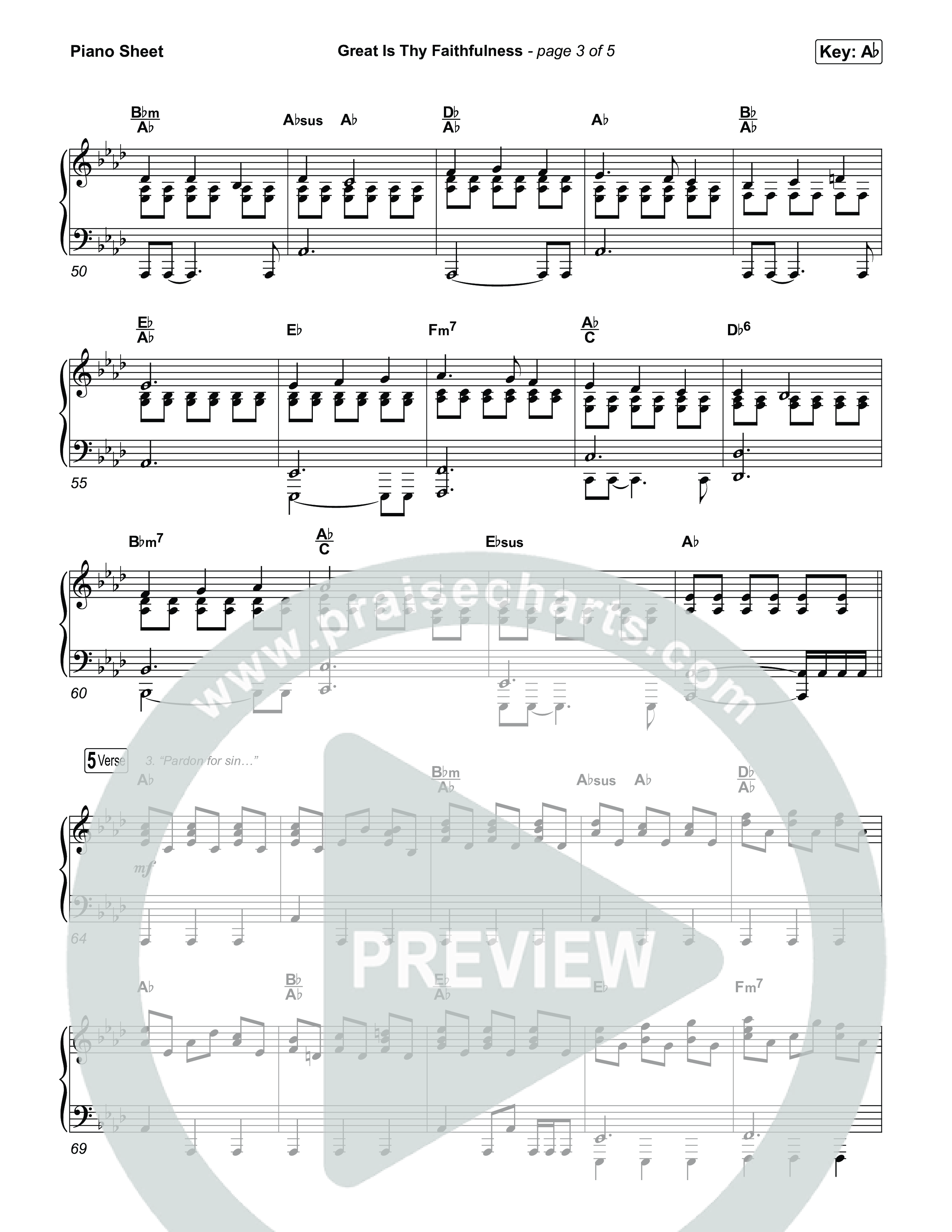 Great Is Thy Faithfulness Piano Sheet (Jenn Johnson / Leonard Ray Jarman)