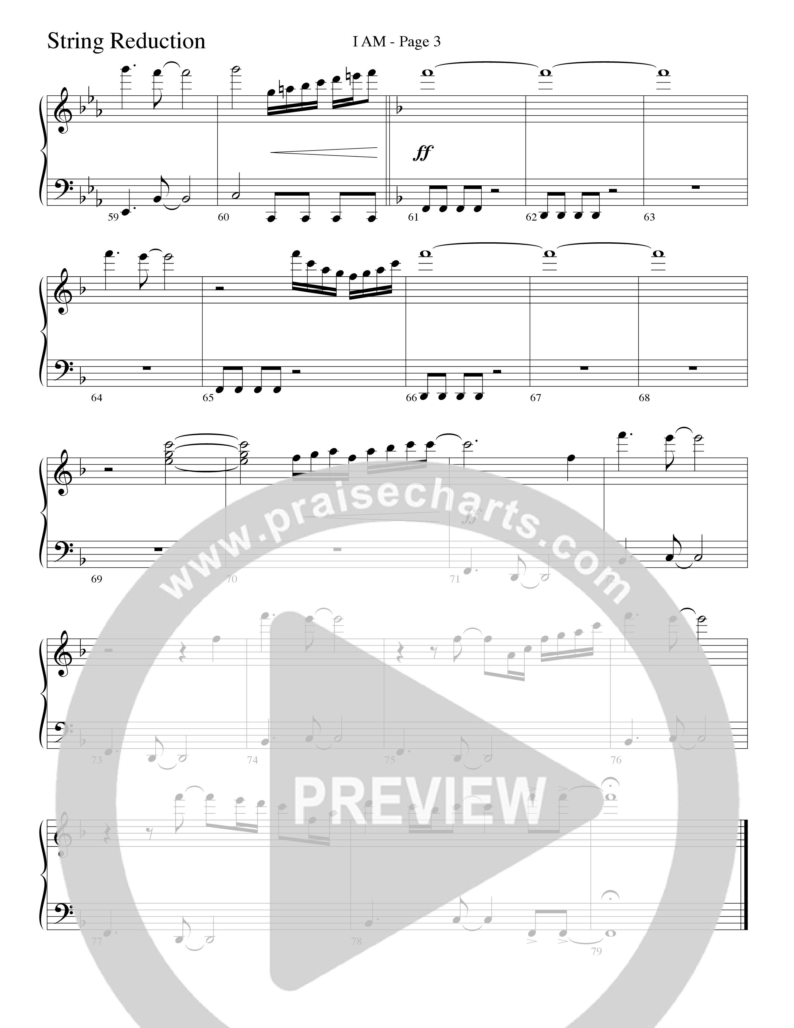 I Am (Choral Anthem SATB) String Reduction (Word Music Choral / Arr. Dave Williamson)