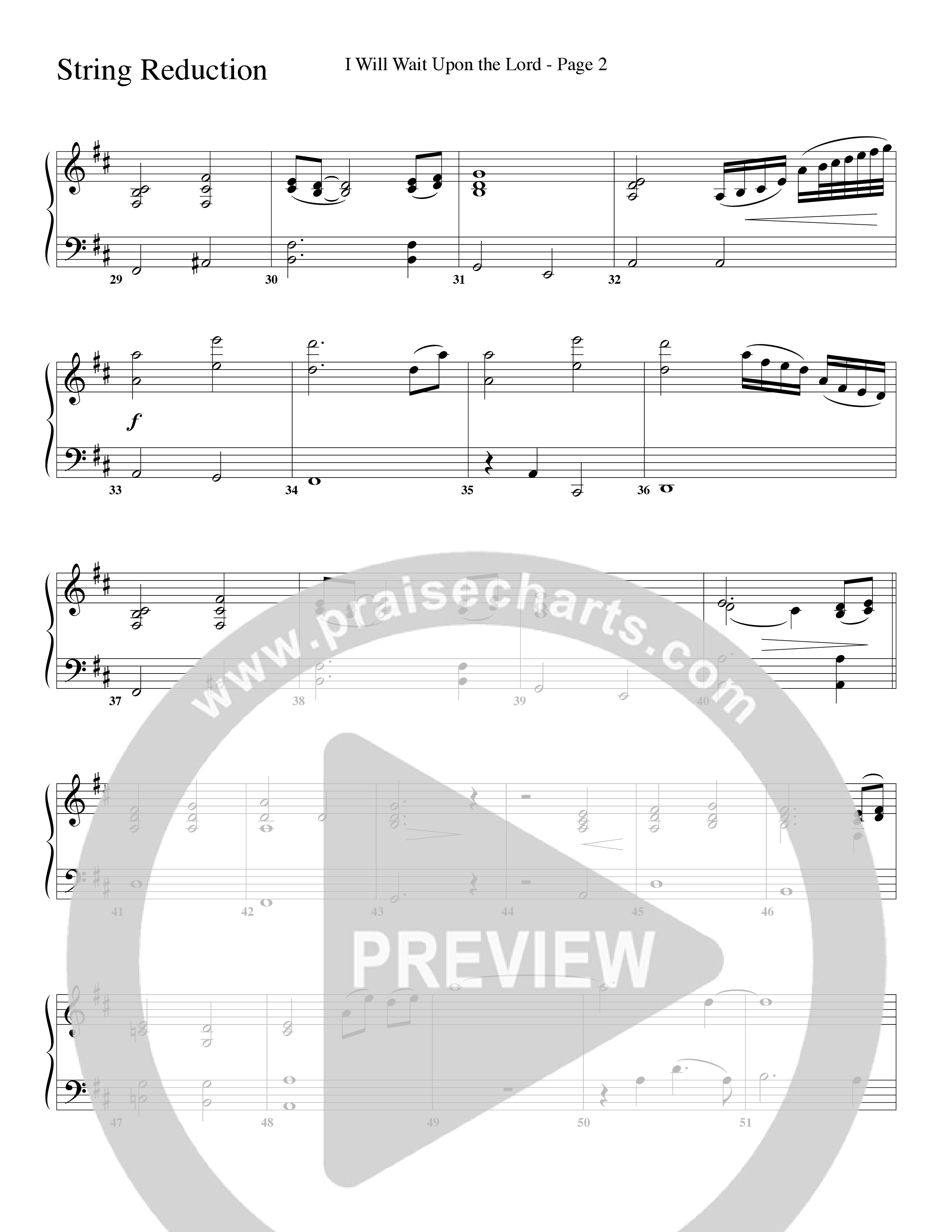 I Will Wait Upon The Lord (Choral Anthem SATB) String Reduction (Word Music Choral / Arr. Camp Kirkland)