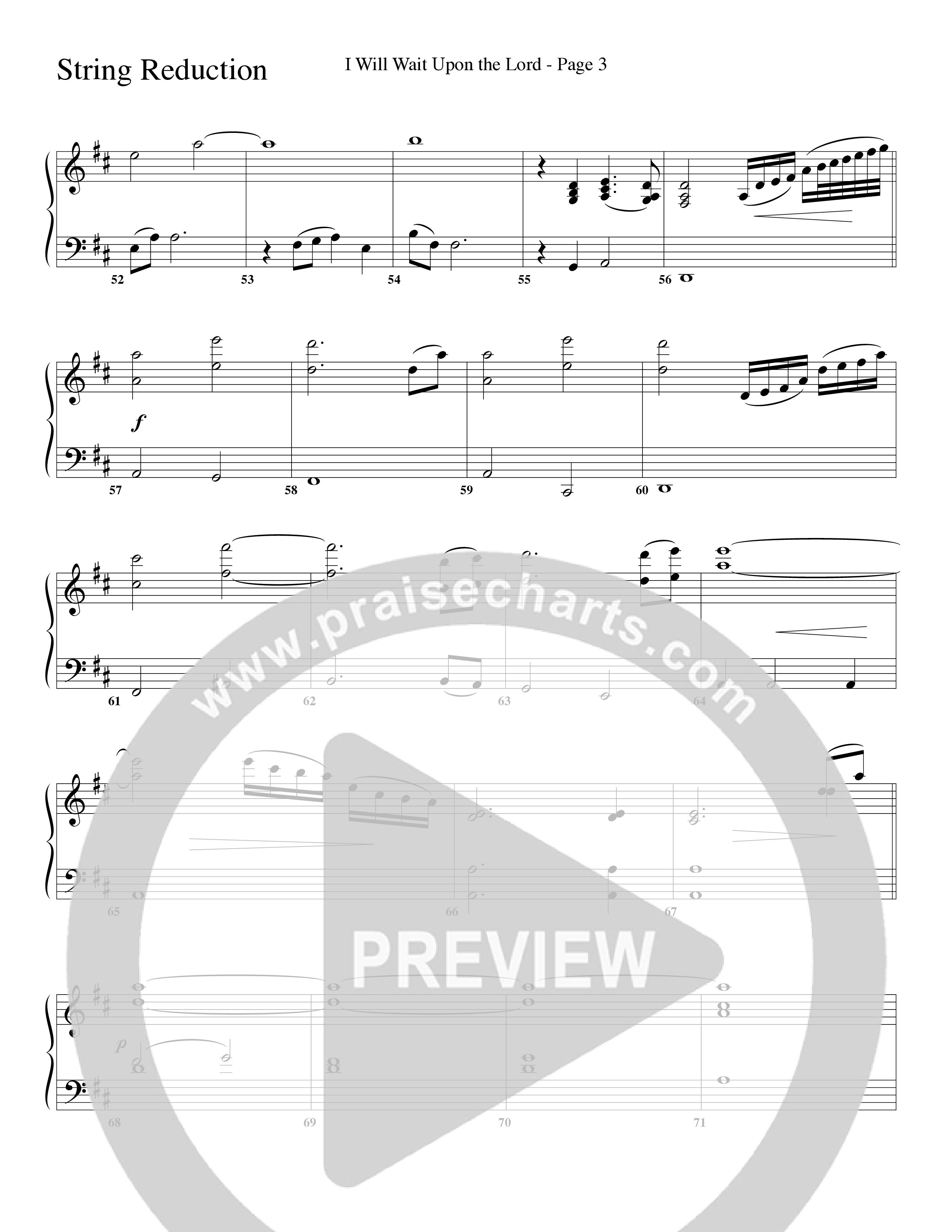 I Will Wait Upon The Lord (Choral Anthem SATB) String Reduction (Word Music Choral / Arr. Camp Kirkland)