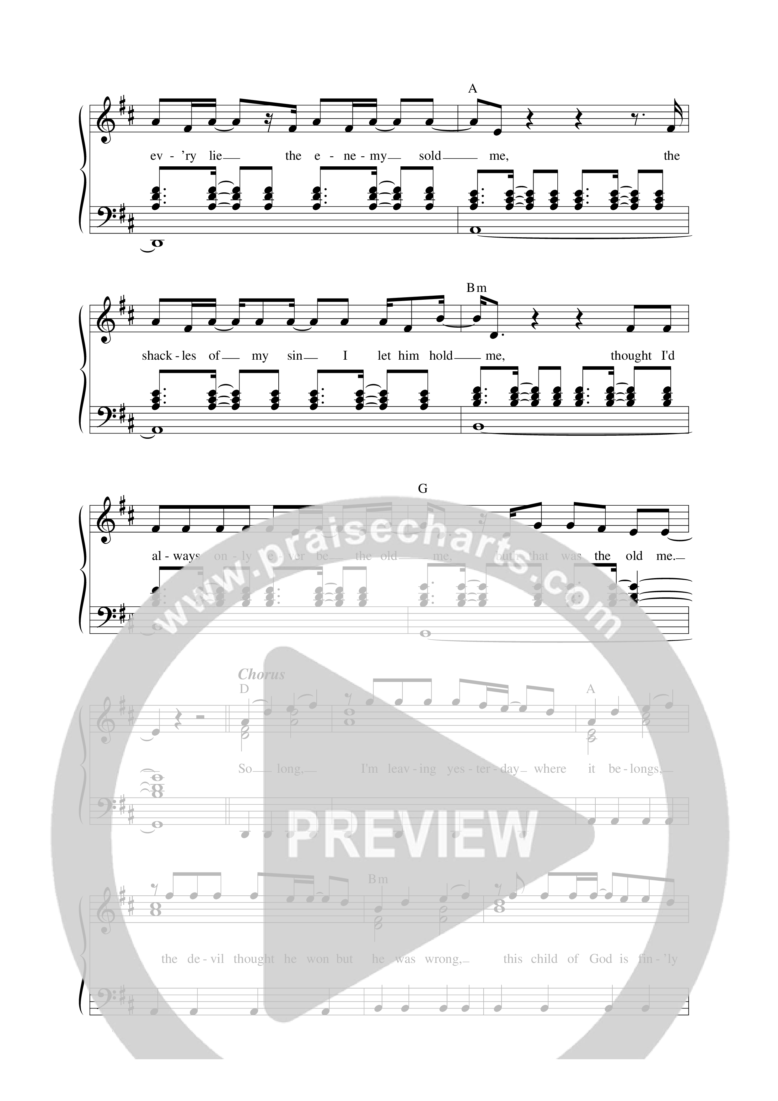 So Long Lead Sheet Melody (Peter Burton)