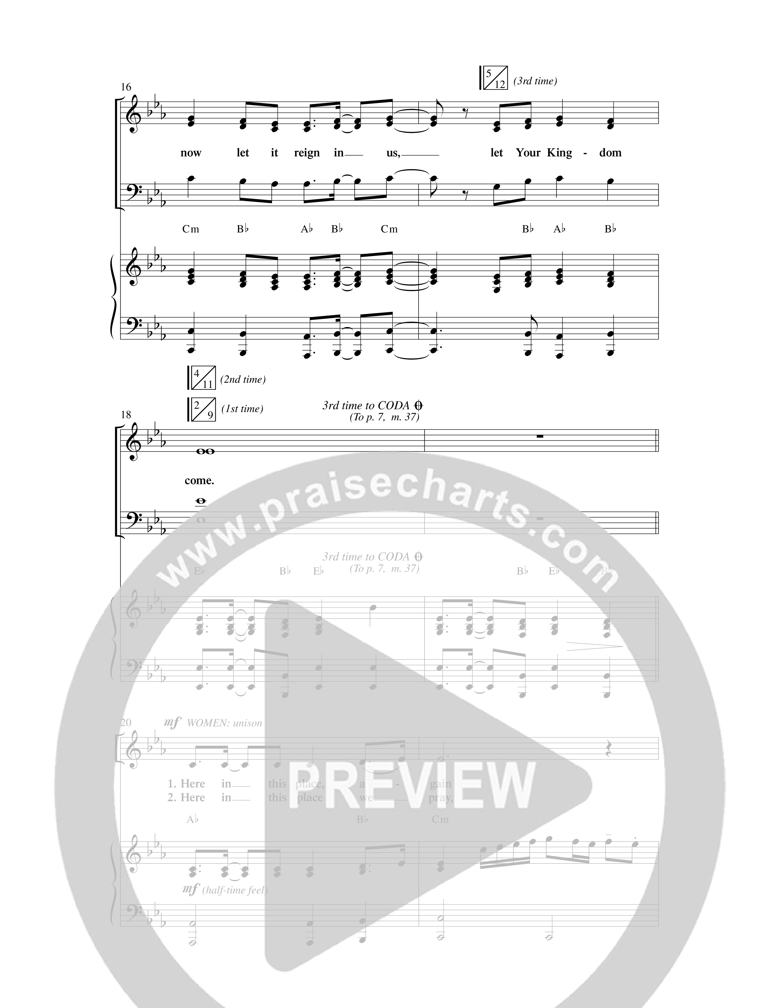 Let Your Kingdom Come (Choral Anthem SATB) Anthem (SATB/Piano) (Word Music Choral / Arr. Dave Williamson)