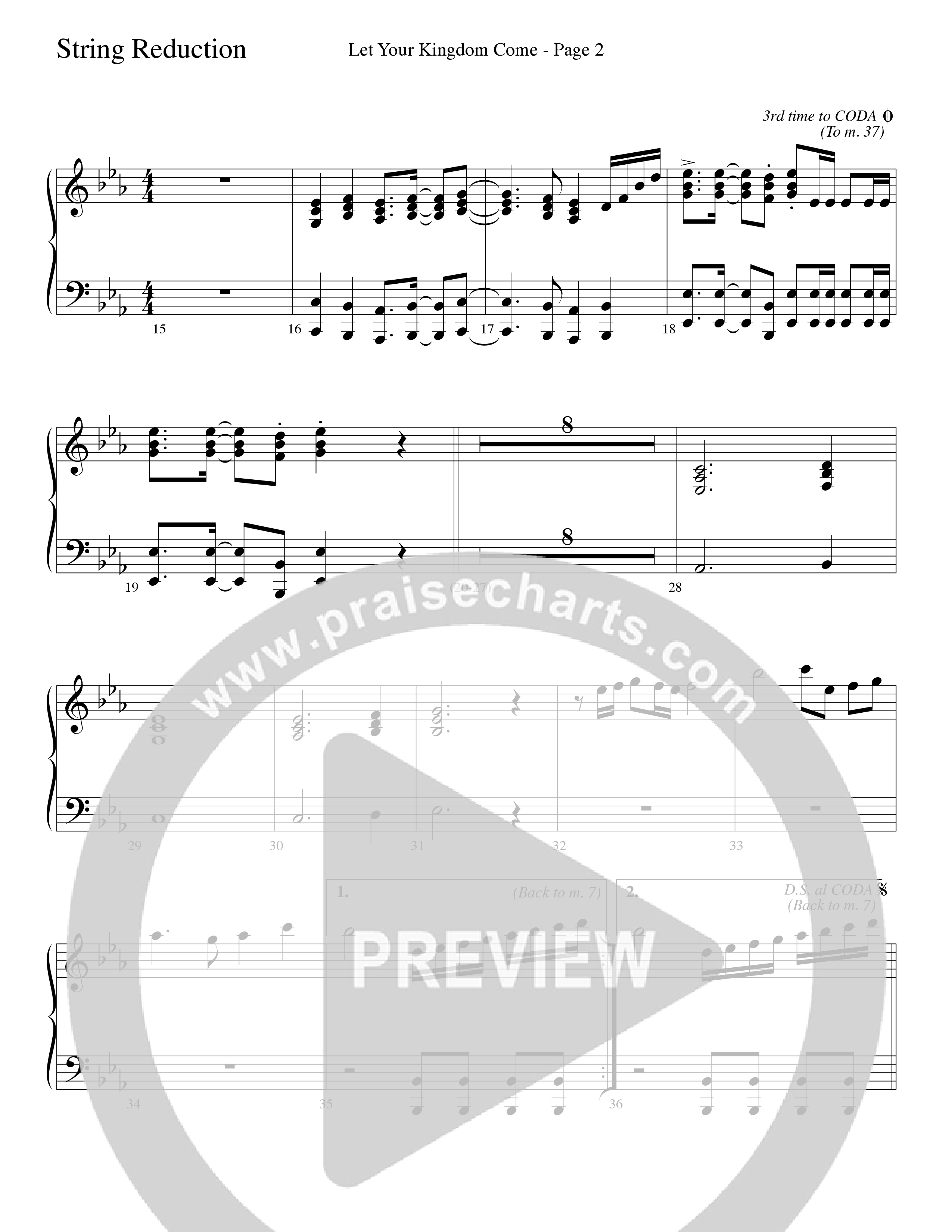 Let Your Kingdom Come (Choral Anthem SATB) String Reduction (Word Music Choral / Arr. Dave Williamson)