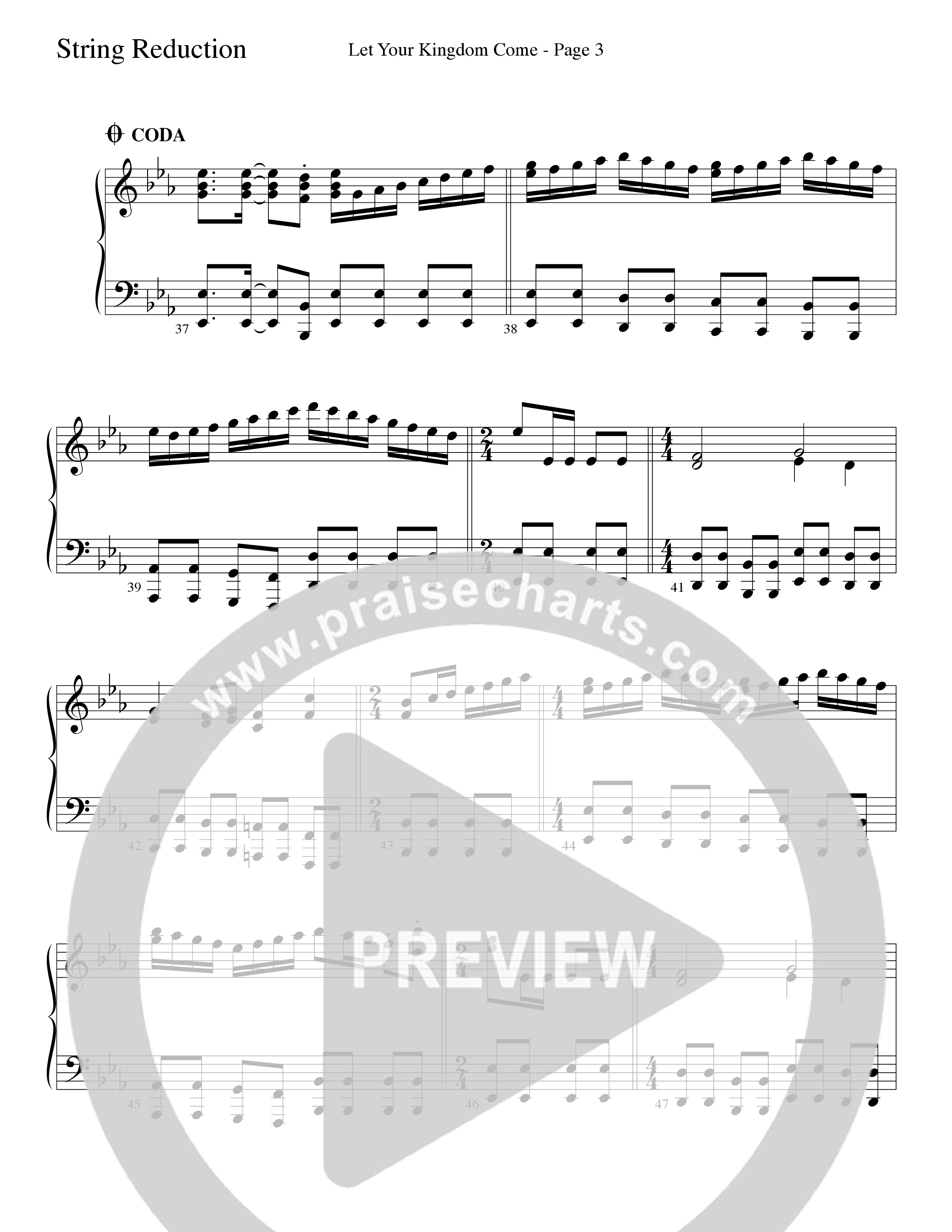 Let Your Kingdom Come (Choral Anthem SATB) String Reduction (Word Music Choral / Arr. Dave Williamson)