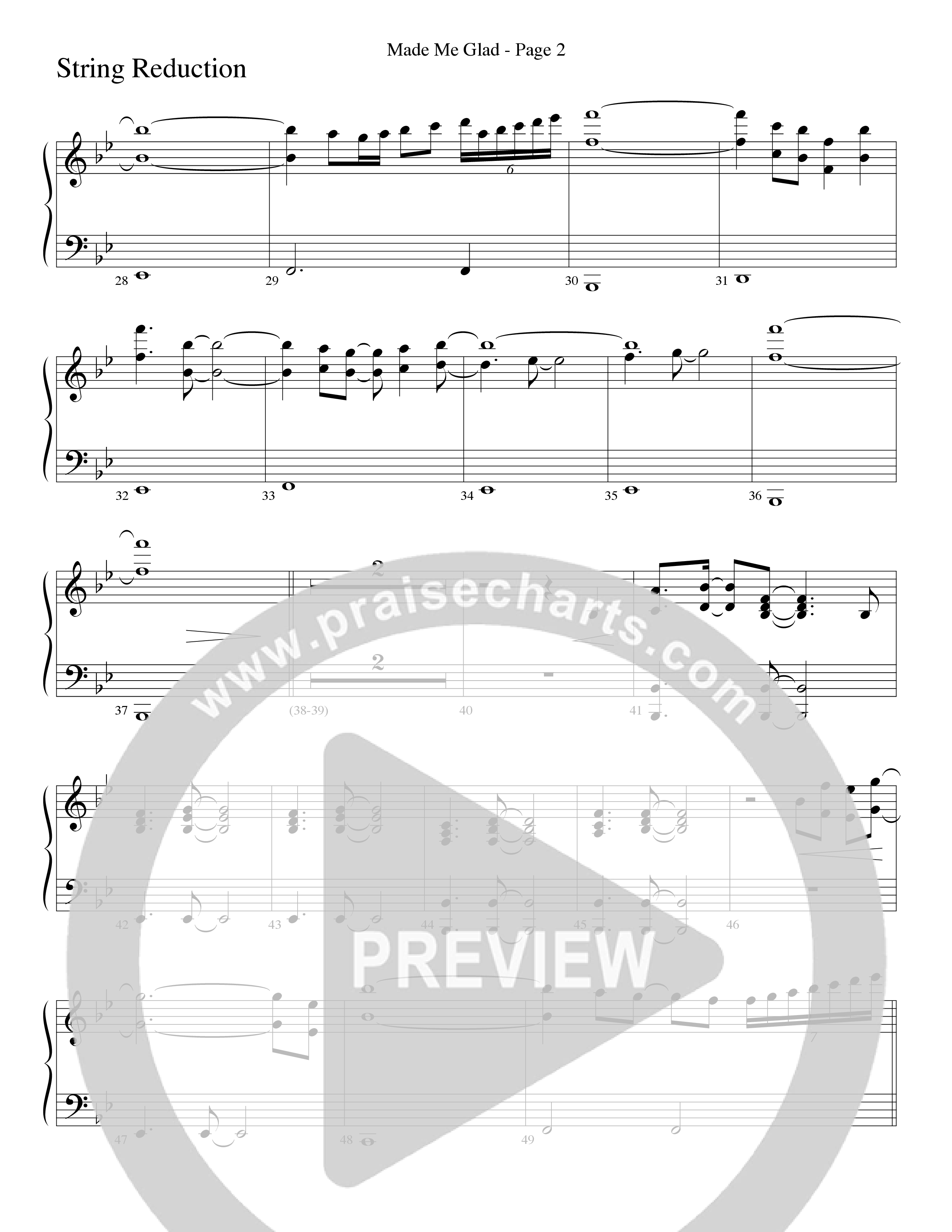 Made Me Glad (Choral Anthem SATB) String Reduction (Word Music Choral / Arr. Gary Rhodes / Orch. Don Marsh)