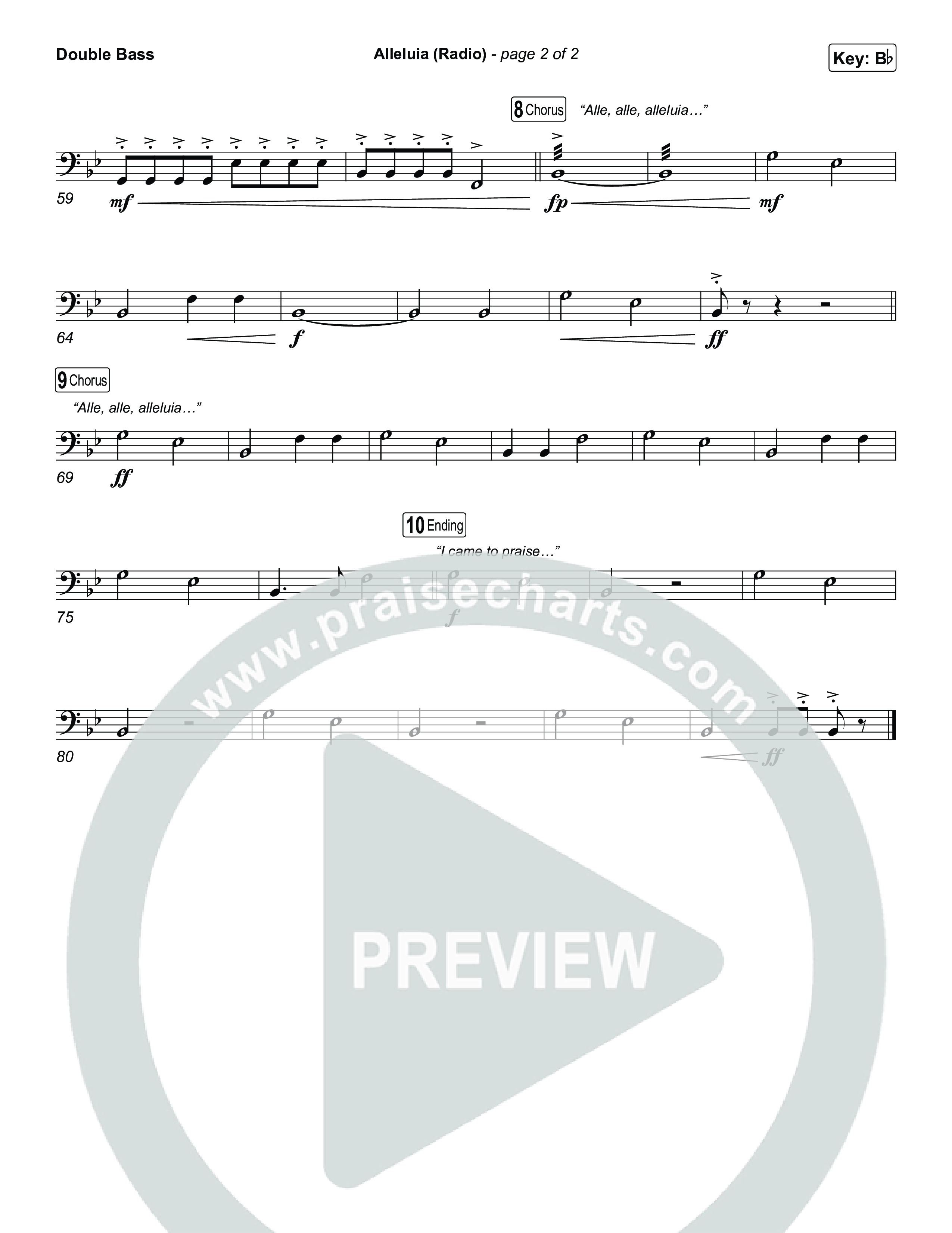 Alleluia (Radio) String Bass (Elevation Worship)