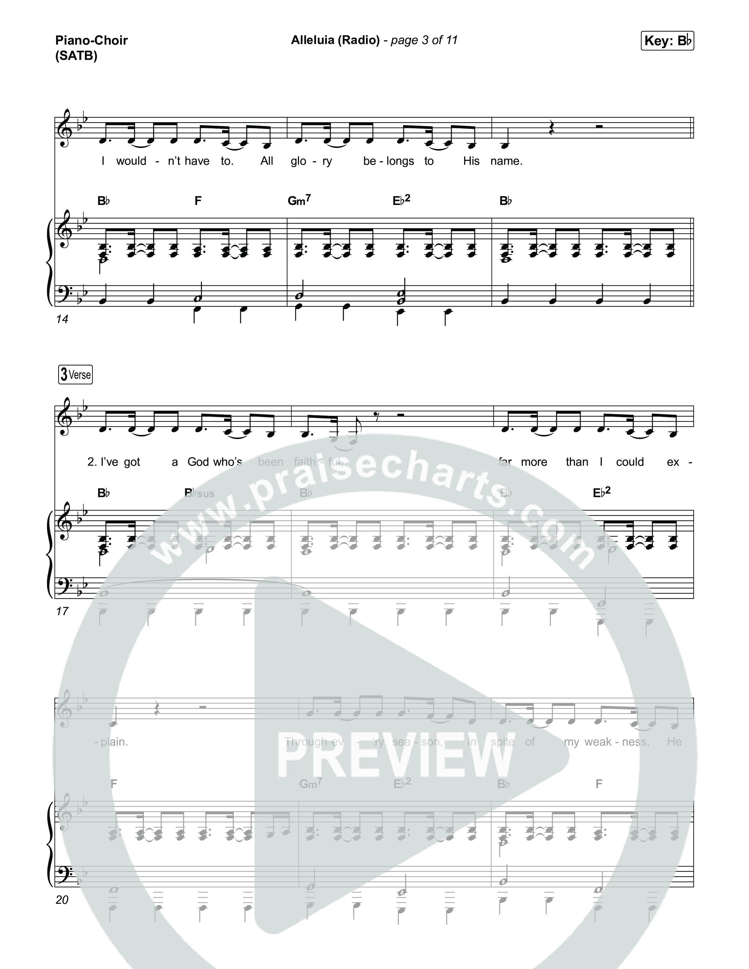 Alleluia (Radio) Piano/Vocal Pack (Elevation Worship)