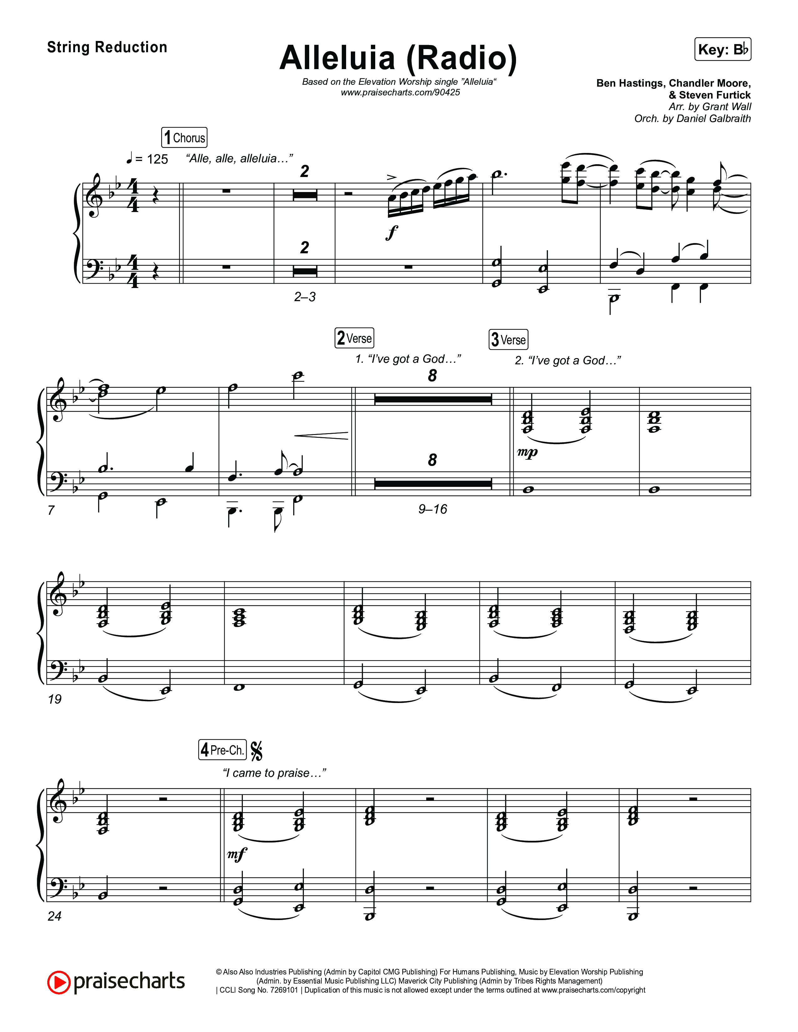 Alleluia (Radio) String Reduction (Elevation Worship)