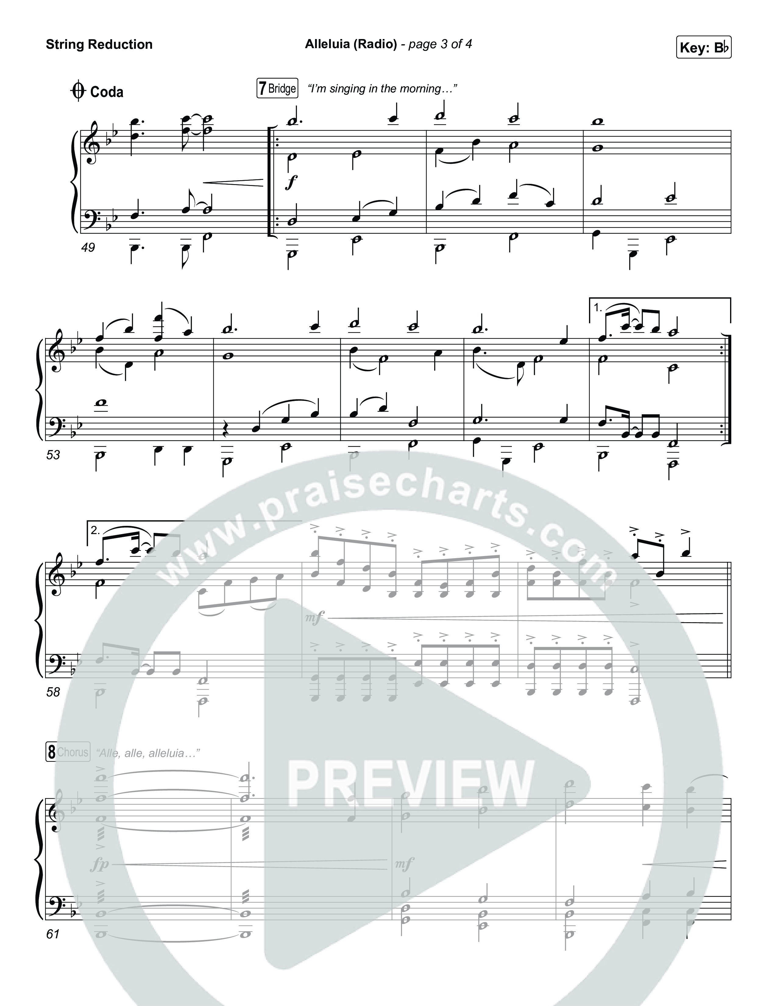 Alleluia (Radio) String Reduction (Elevation Worship)