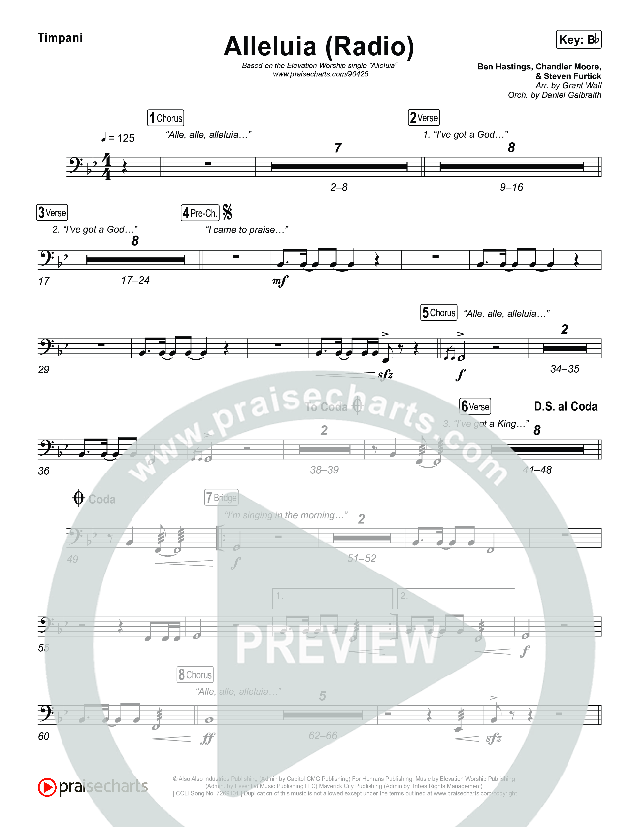 Alleluia (Radio) Timpani (Elevation Worship)