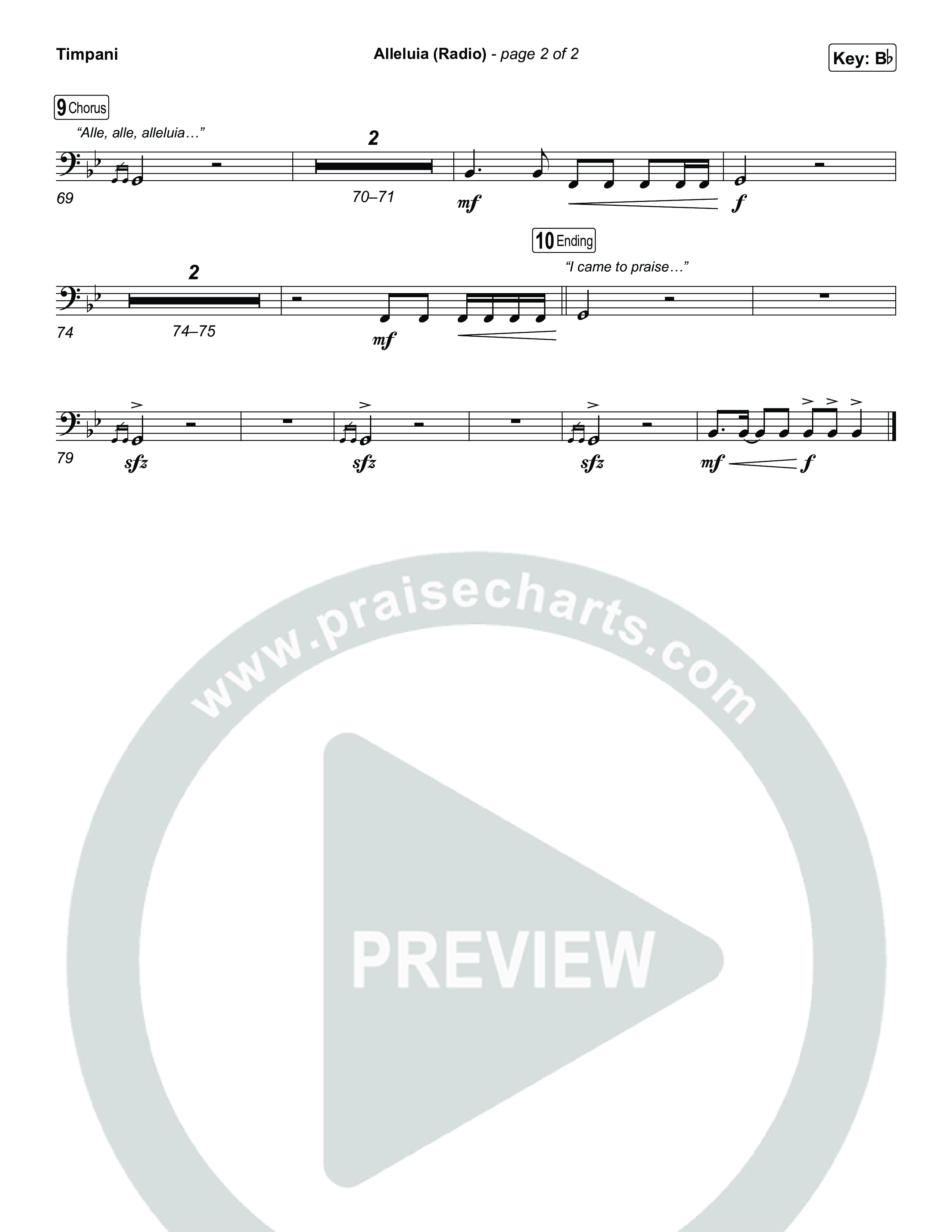 Alleluia (Radio) Timpani (Elevation Worship)