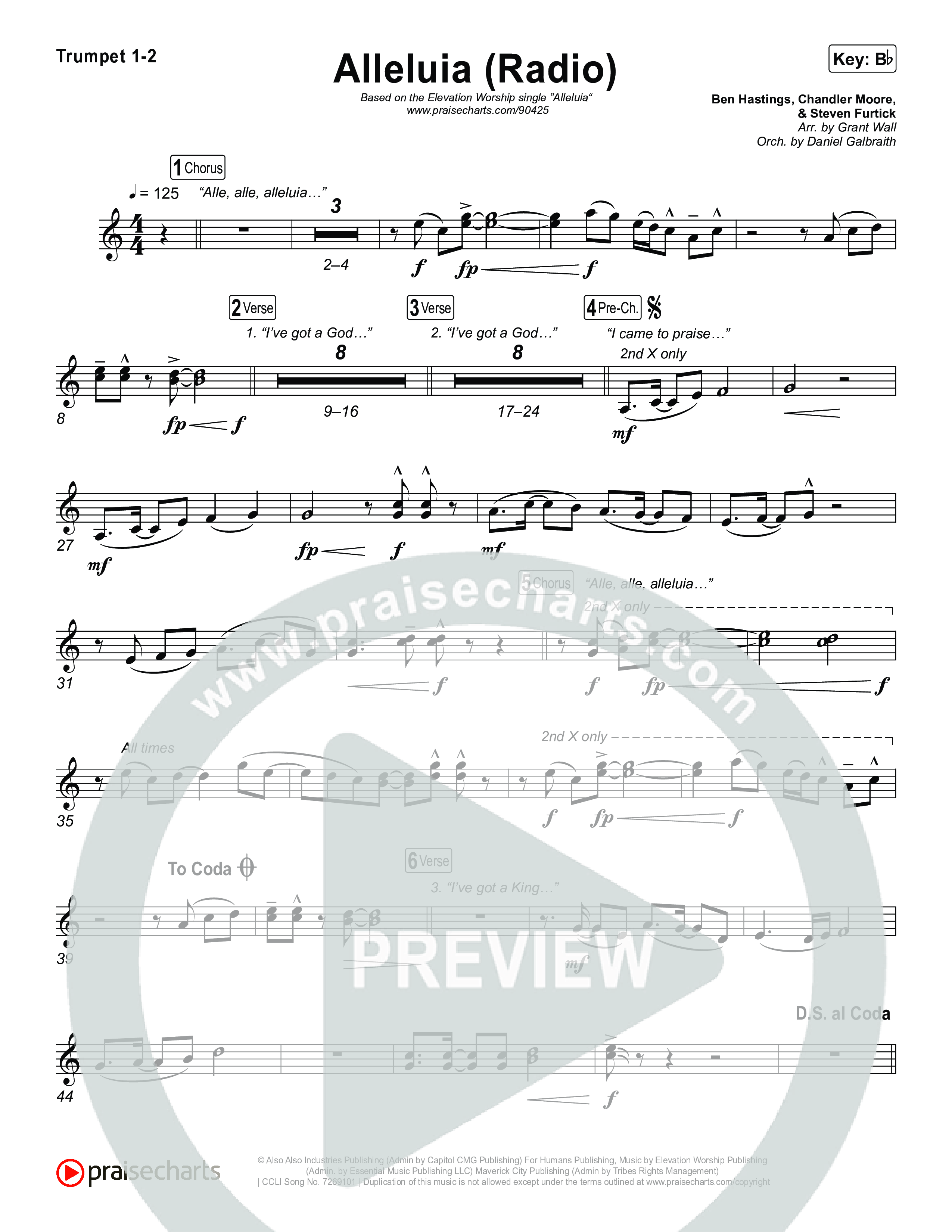 Alleluia (Radio) Brass Pack (Elevation Worship)