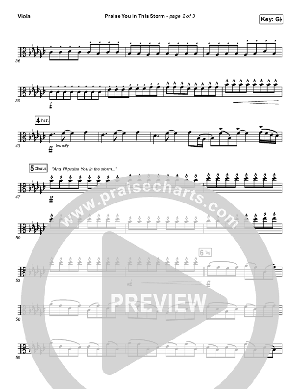 Praise You In This Storm Viola (Casting Crowns)