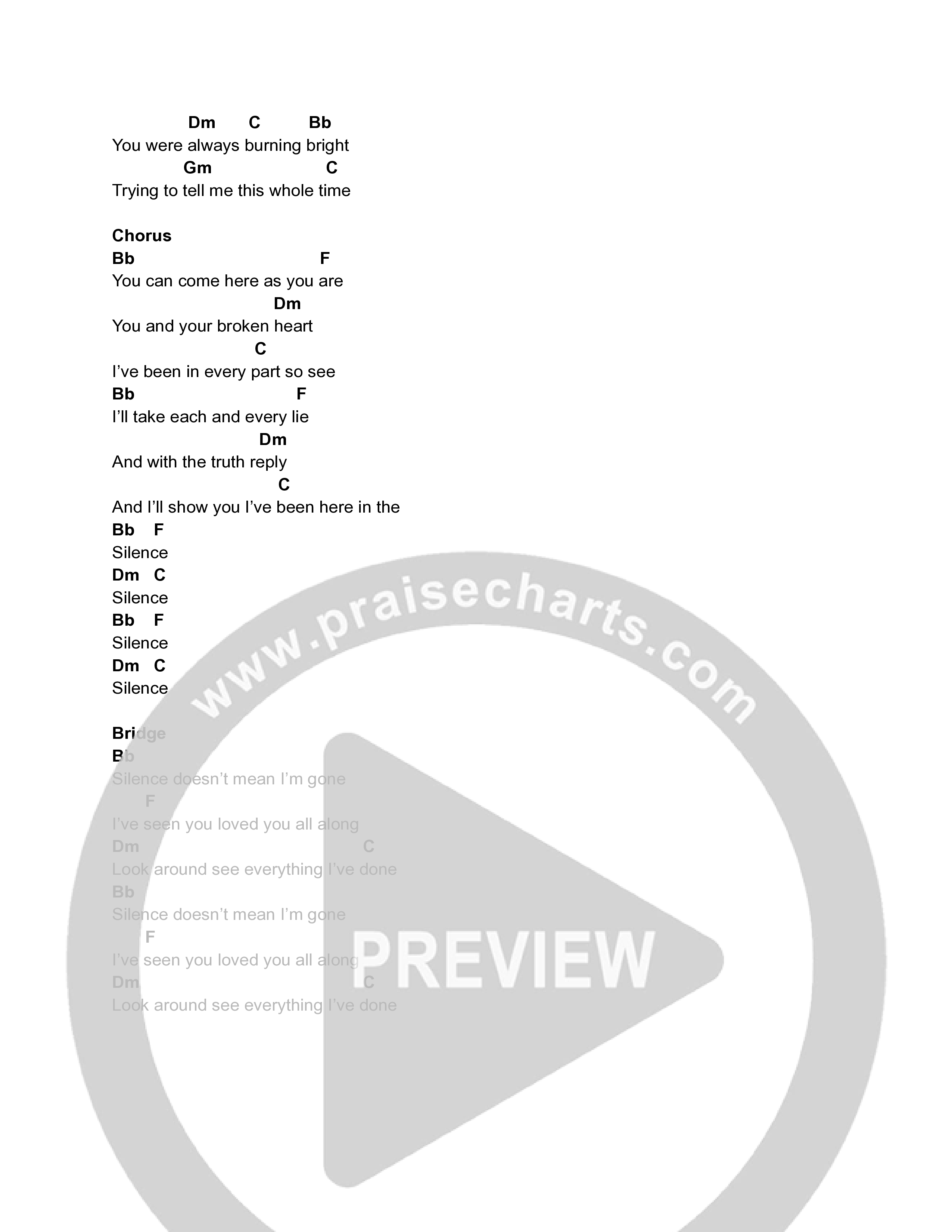 Silence Chord Chart (Grace+Max)