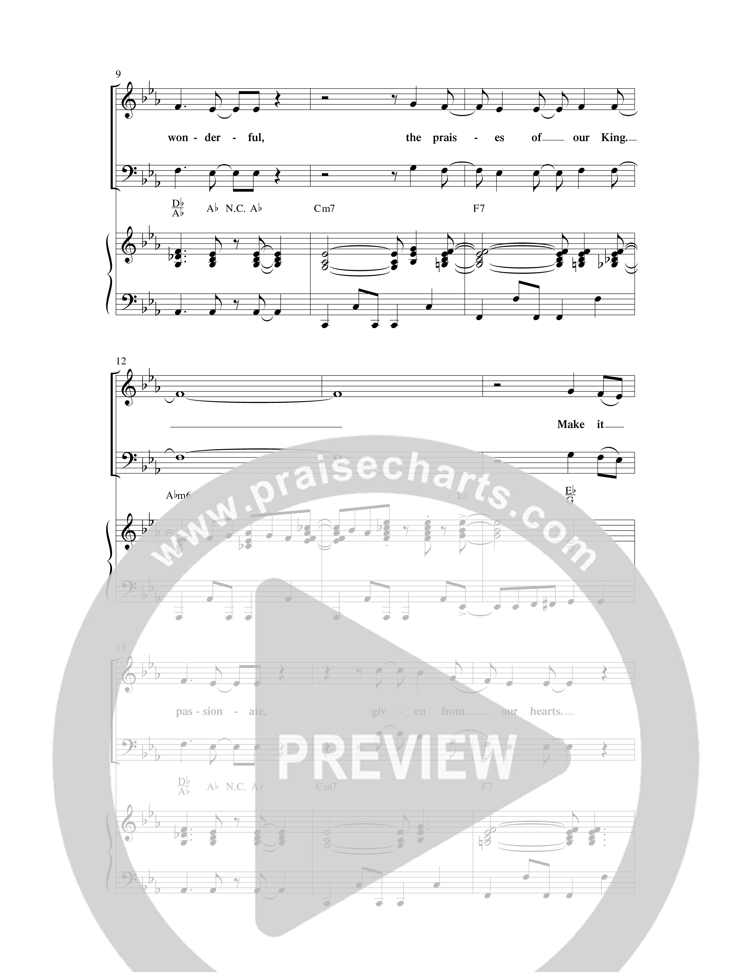 Make It Glorious (Choral Anthem SATB) Anthem (SATB/Piano) (Word Music Choral / Arr. Dave Williamson)