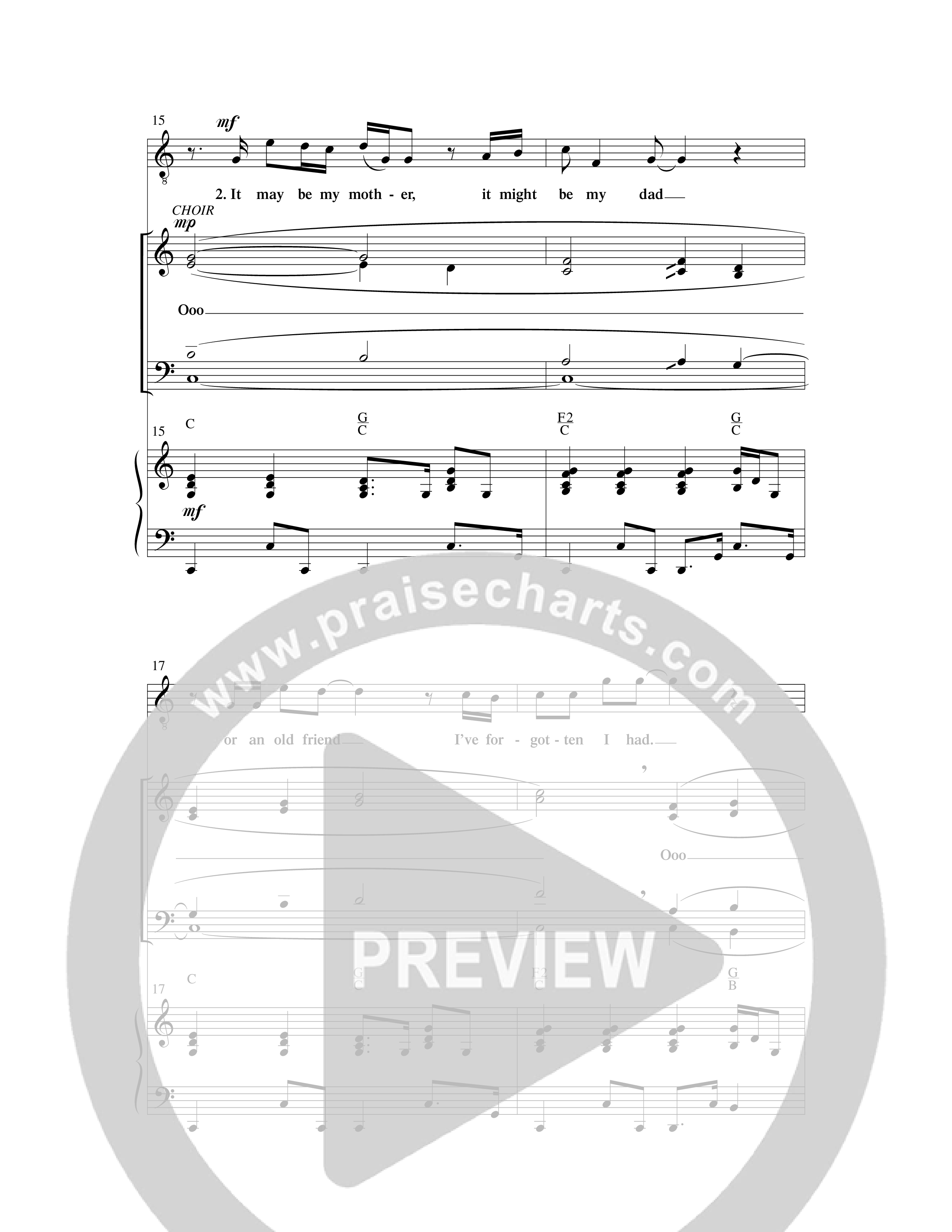 Somebody's Praying Me Through (Choral Anthem SATB) Anthem (SATB/Piano) (Word Music Choral / Arr. Gary Rhodes / Orch. Tim Cates)