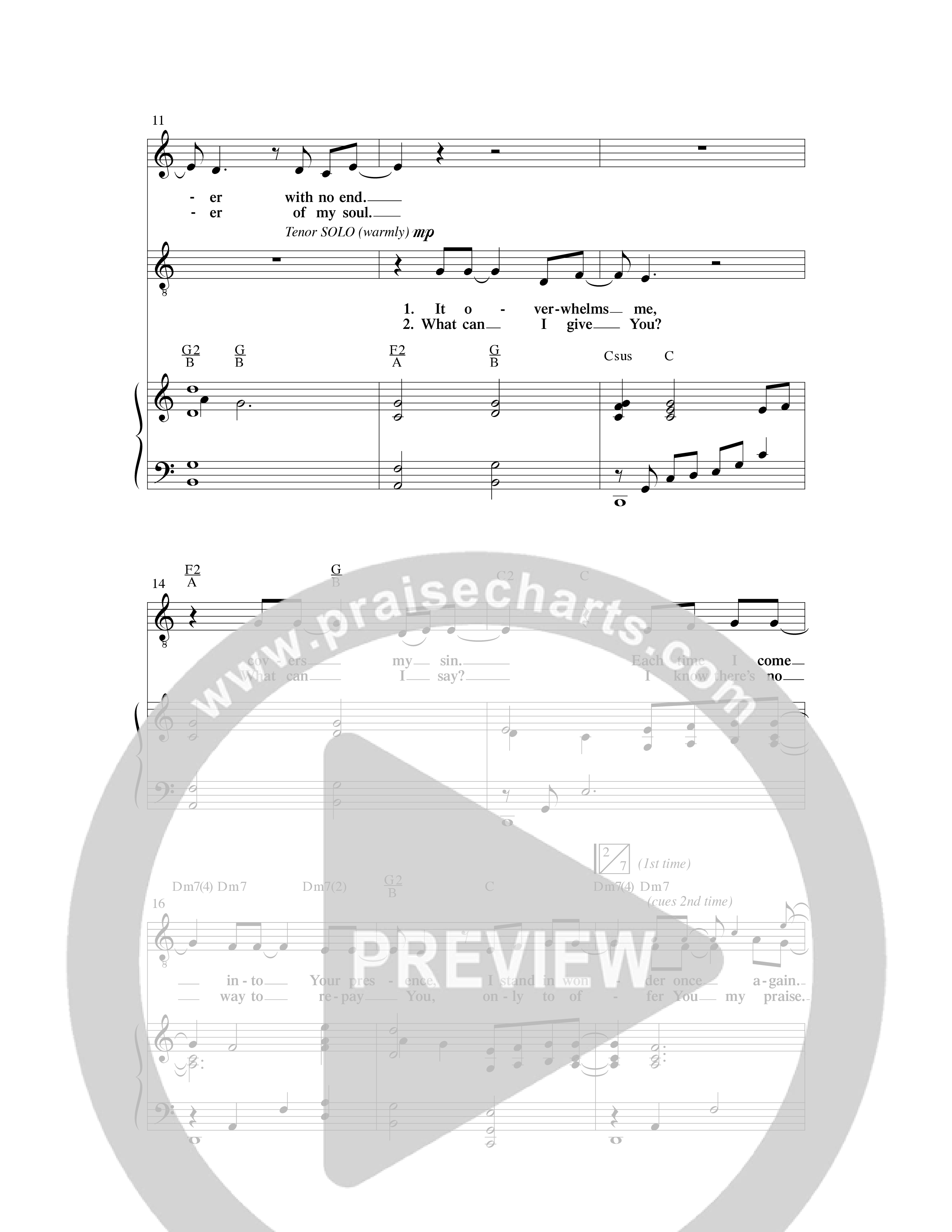 Your Grace Still Amazes Me (Choral Anthem SATB) Anthem (SATB/Piano) (Word Music Choral / Arr. David Clydesdale)