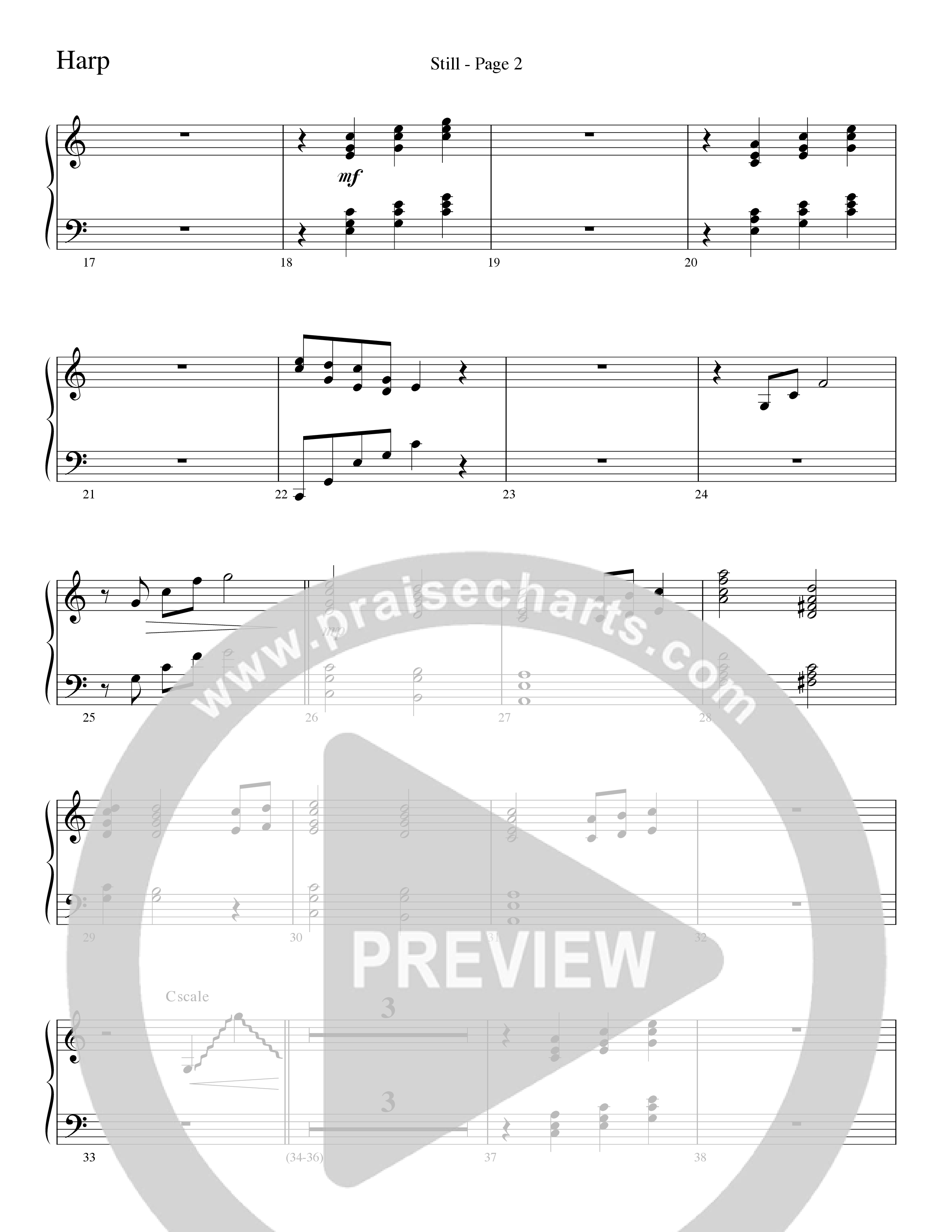 Still (Choral Anthem SATB) Harp (Word Music Choral / Arr. David Clydesdale)