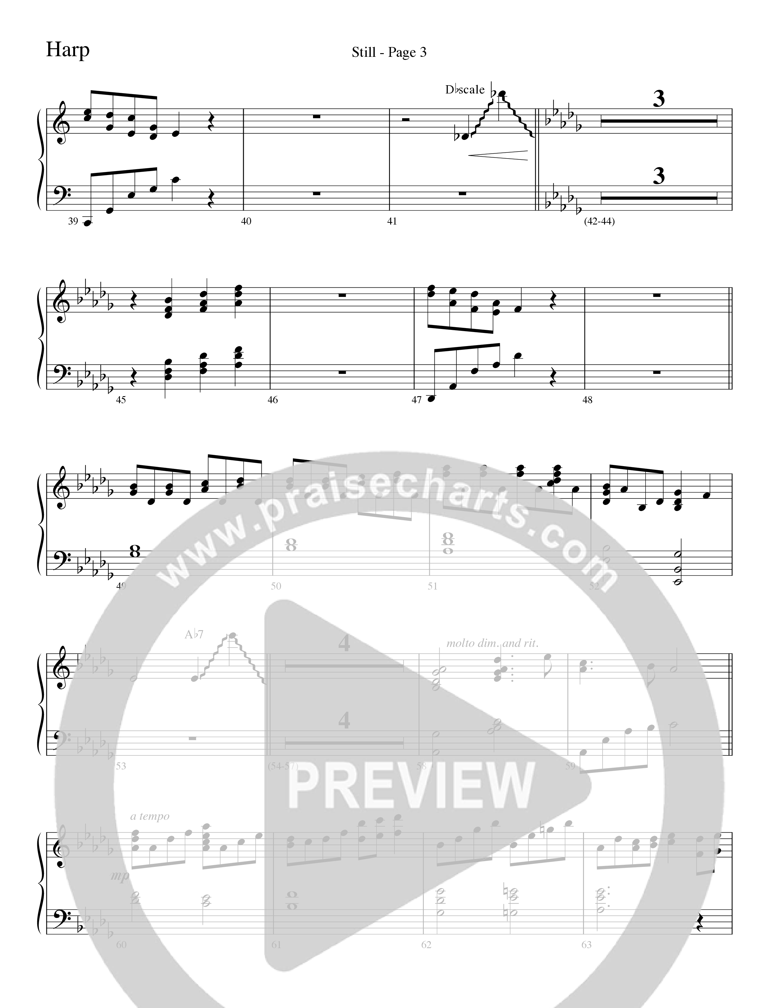 Still (Choral Anthem SATB) Harp (Word Music Choral / Arr. David Clydesdale)