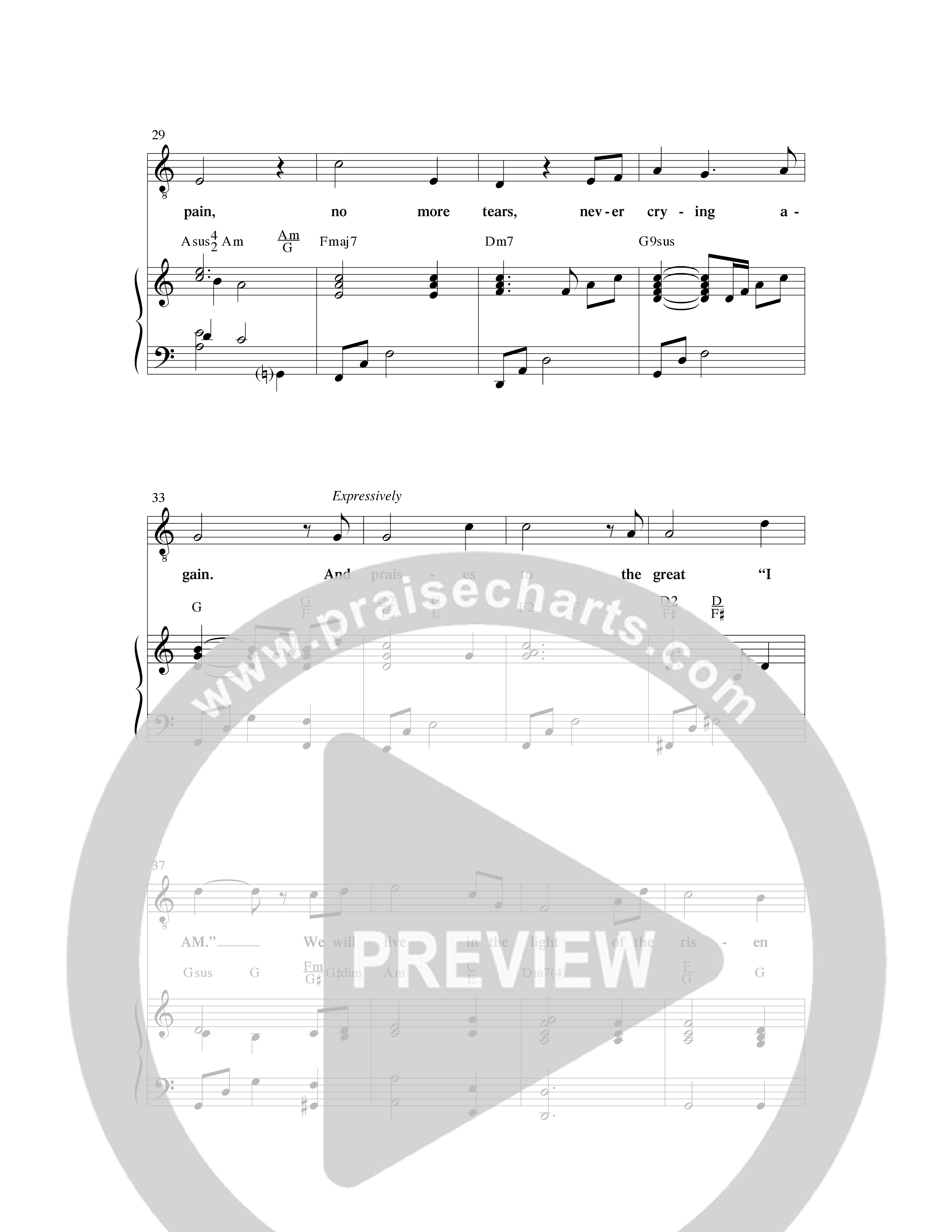 No More Night (Choral Anthem SATB) Anthem (SATB/Piano) (Word Music Choral / Arr. Robert Sterling)