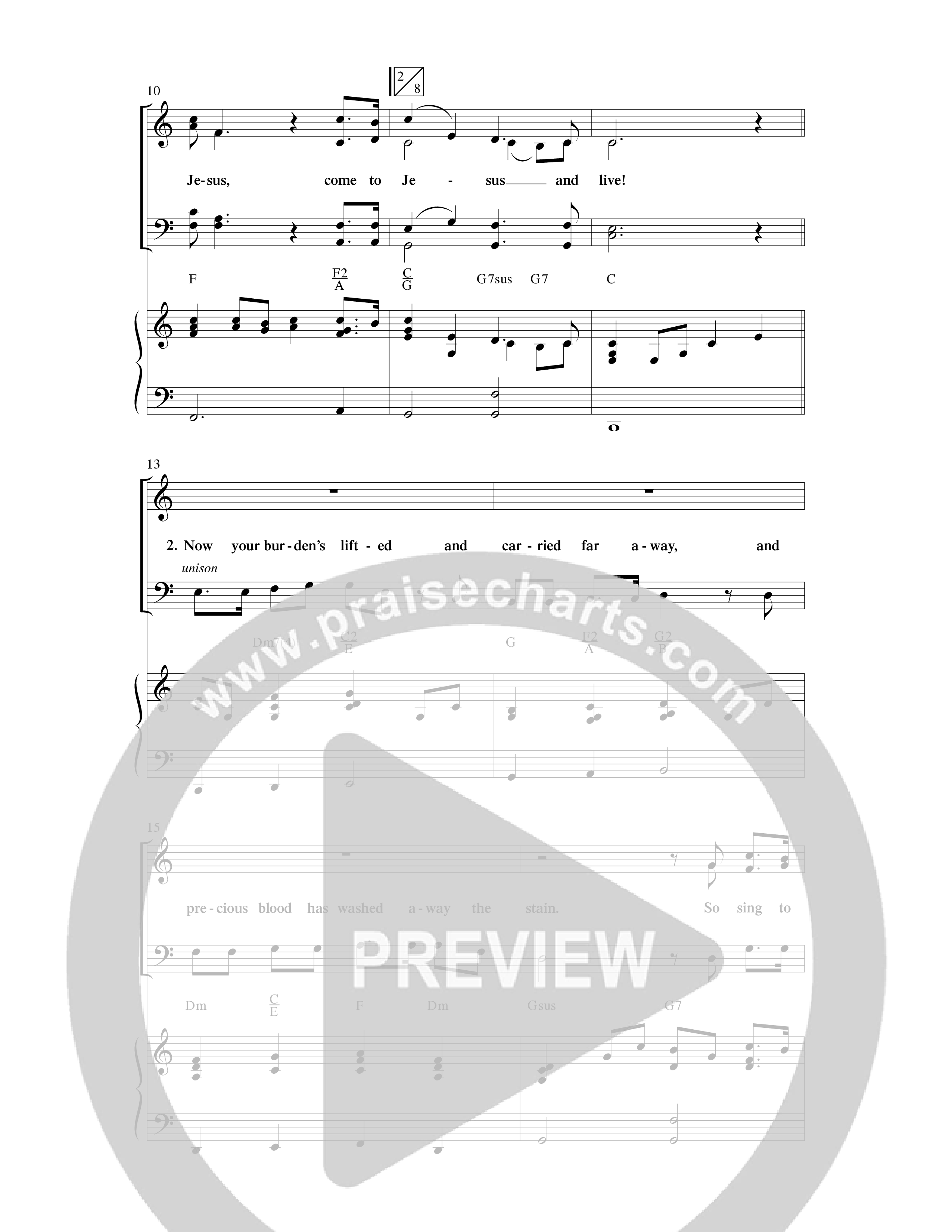 Untitled Hymn (Come To Jesus) (Choral Anthem SATB) Anthem (SATB/Piano) (Word Music Choral / Arr. Robert Sterling)